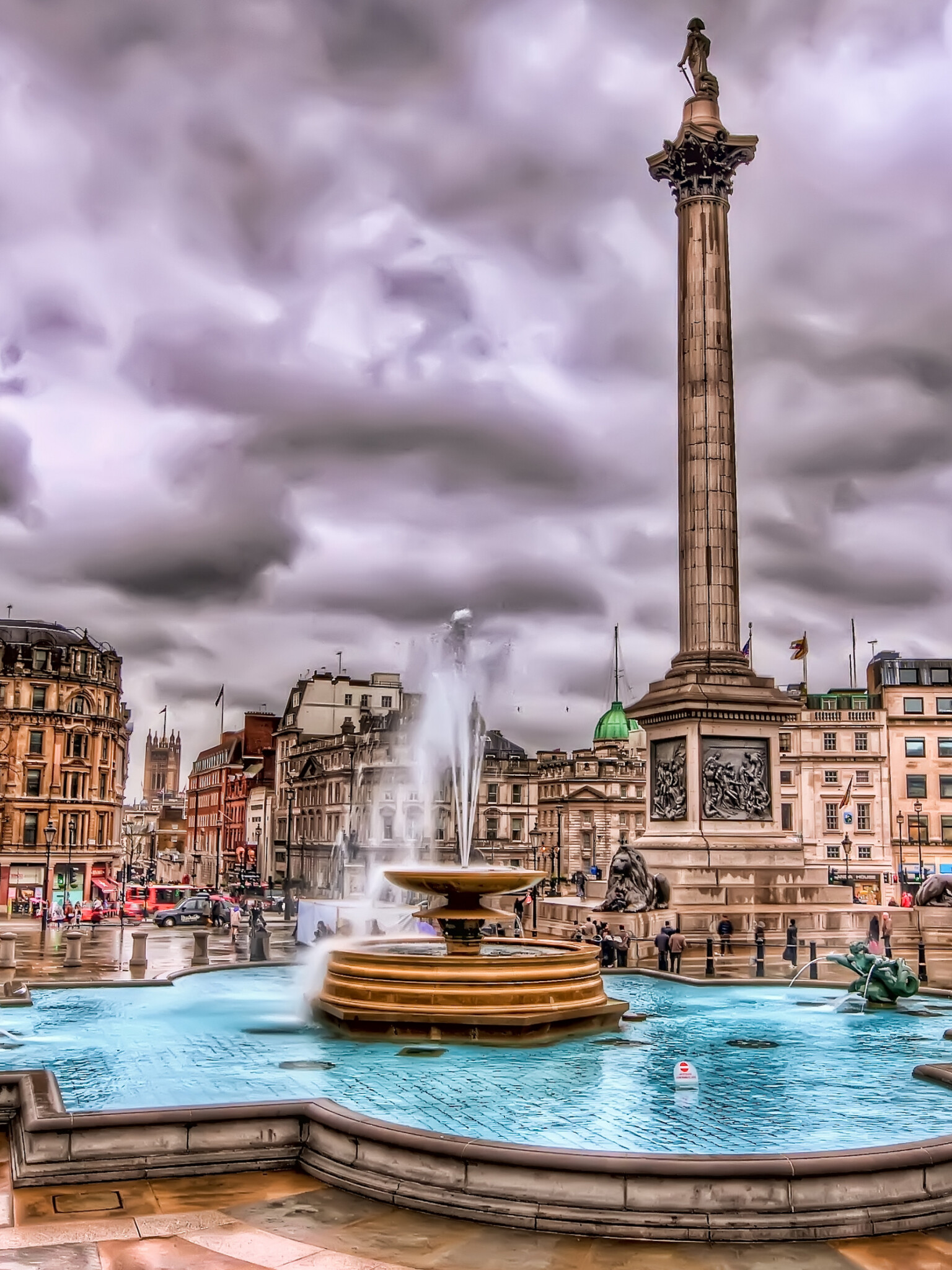 Trafalgar Square, United Kingdom Wallpaper, 1540x2050 HD Phone