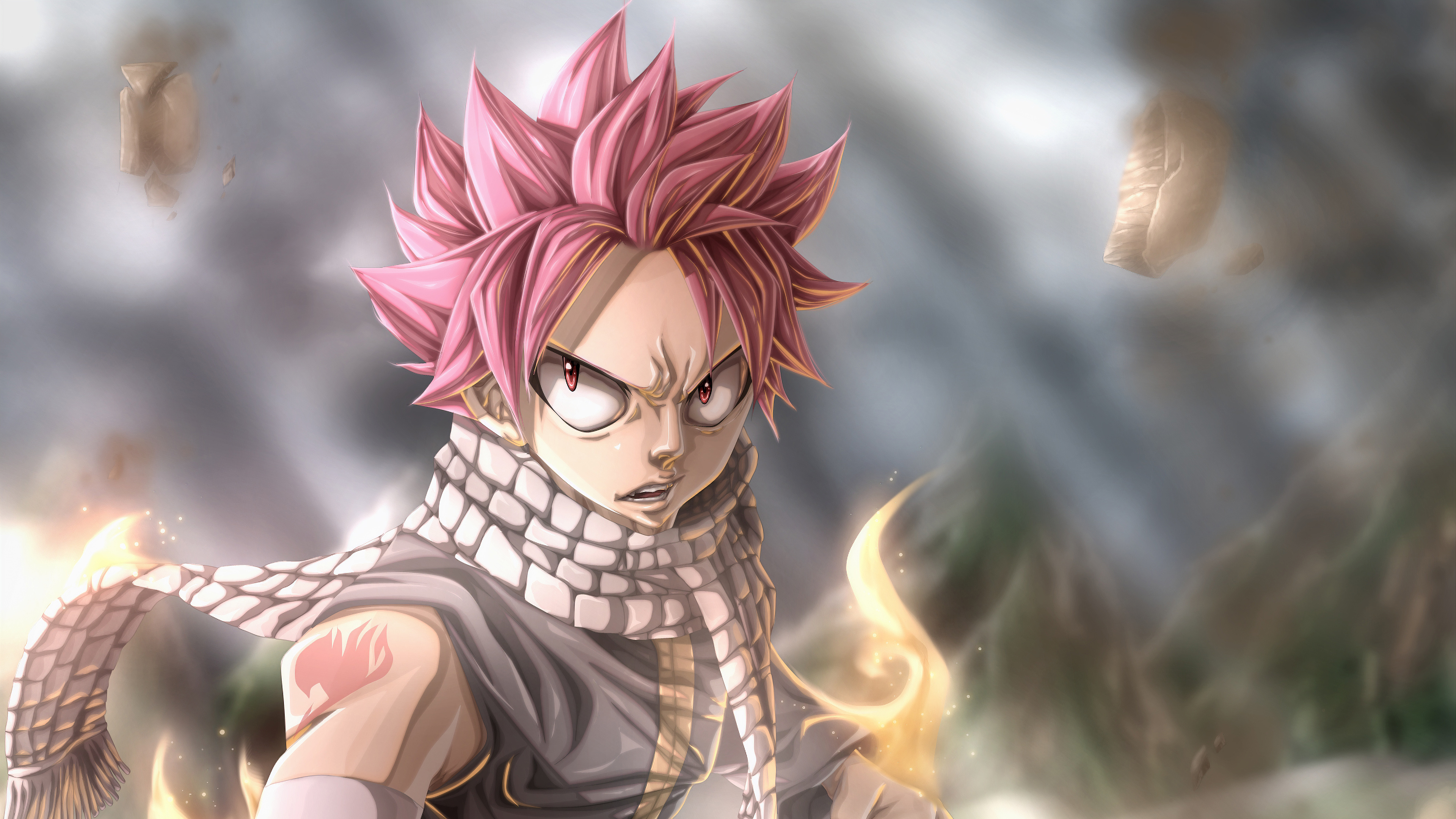 Natsu Dragneel, Fairy Tail anime, 4K wallpapers, Photos, 3840x2160 4K Desktop