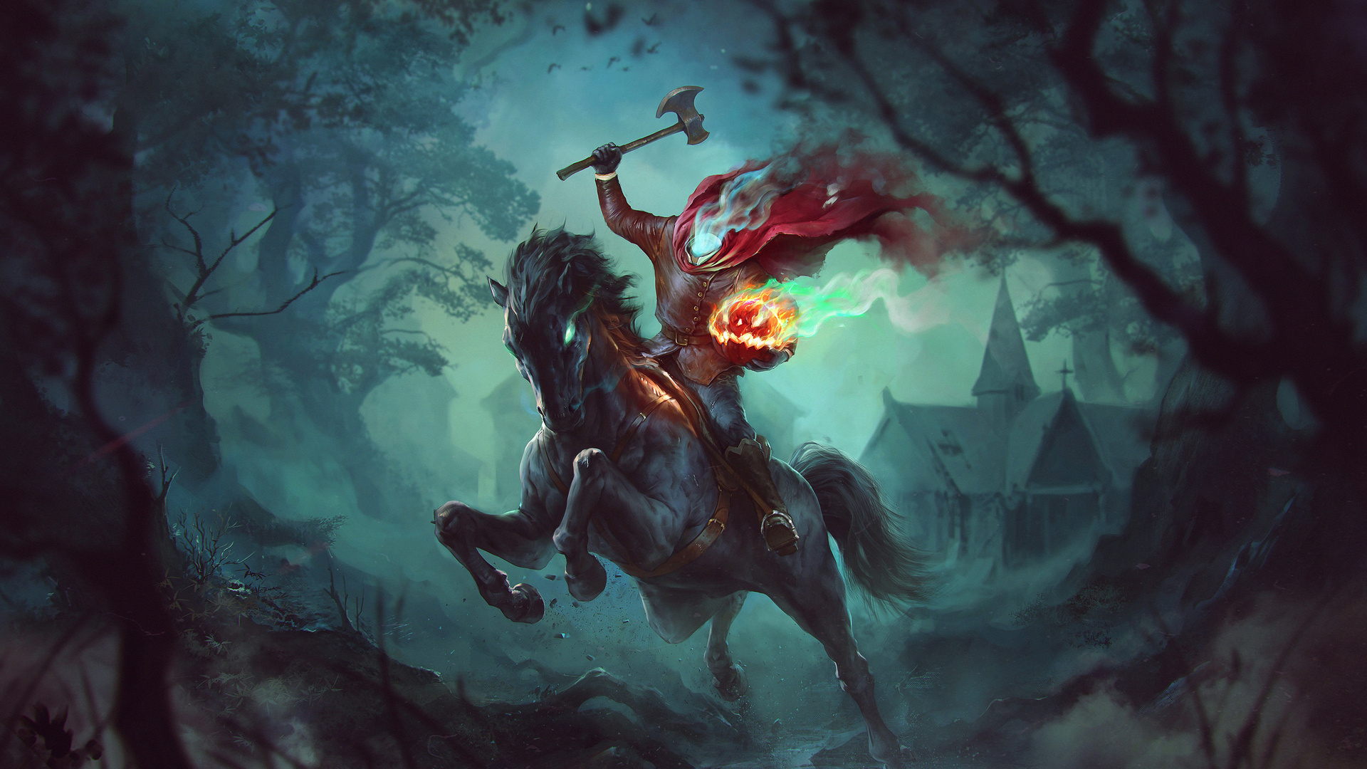 Headless Horseman, Laptop wallpaper, Full HD, 4K resolution, 1920x1080 Full HD Desktop