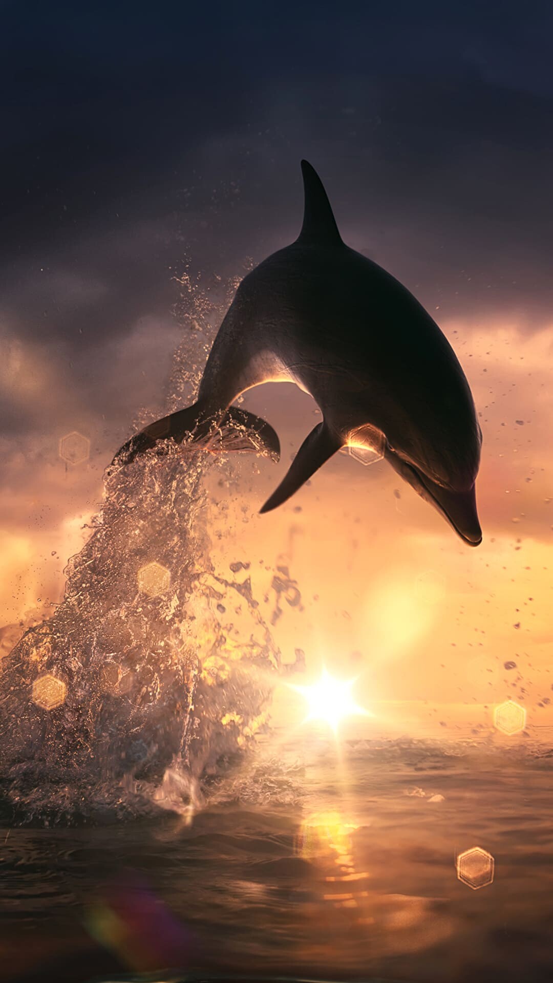 Dolphin wallpapers, Stunning visuals, High-quality backgrounds, Captivating imagery, 1080x1920 Full HD Phone