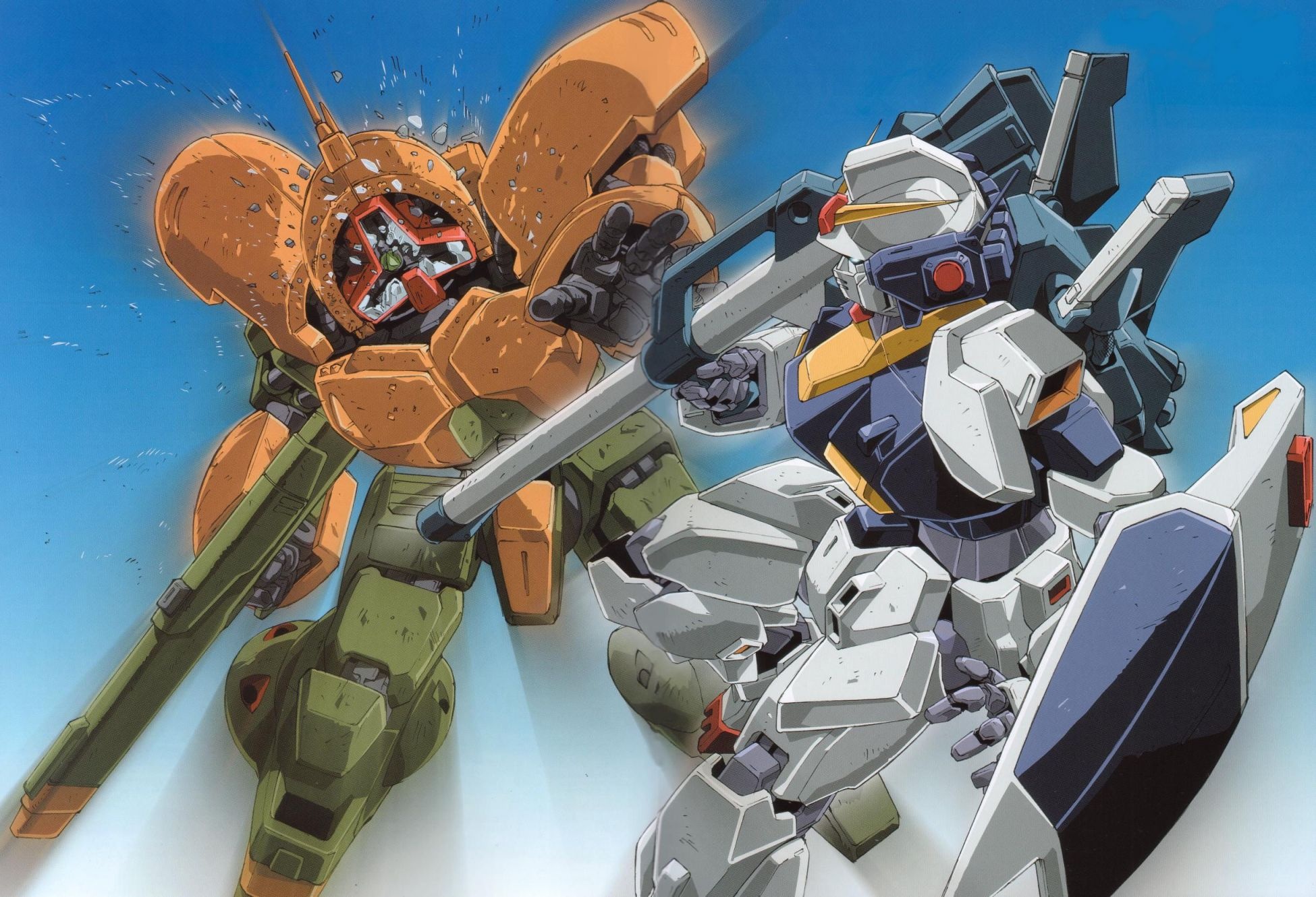 NRX-044 Asshimar vs RX-178, Gundam Wallpaper, 1950x1330 HD Desktop