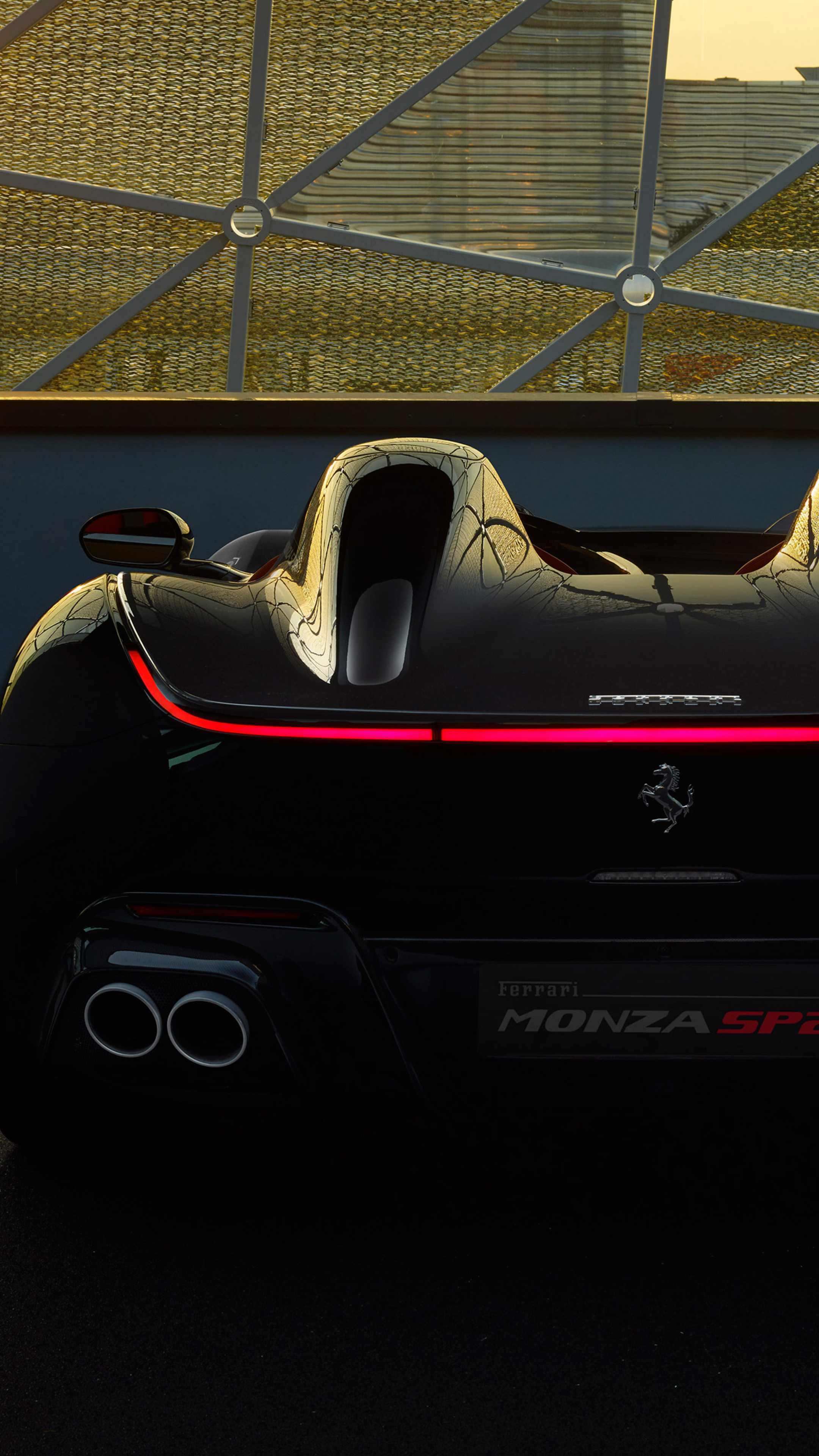 Ferrari Monza, Rear view, Sony Xperia, HD wallpapers, 2160x3840 4K Phone