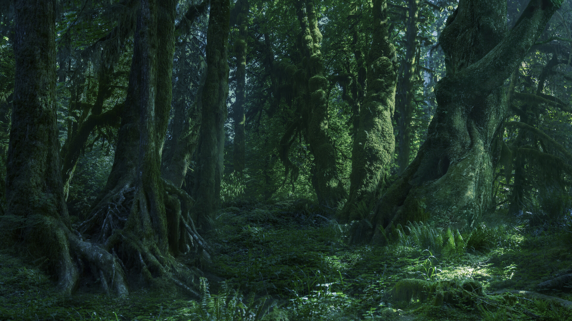 Fangorn, Movies, Artstation, Matte Painting, 1920x1080 Full HD Desktop