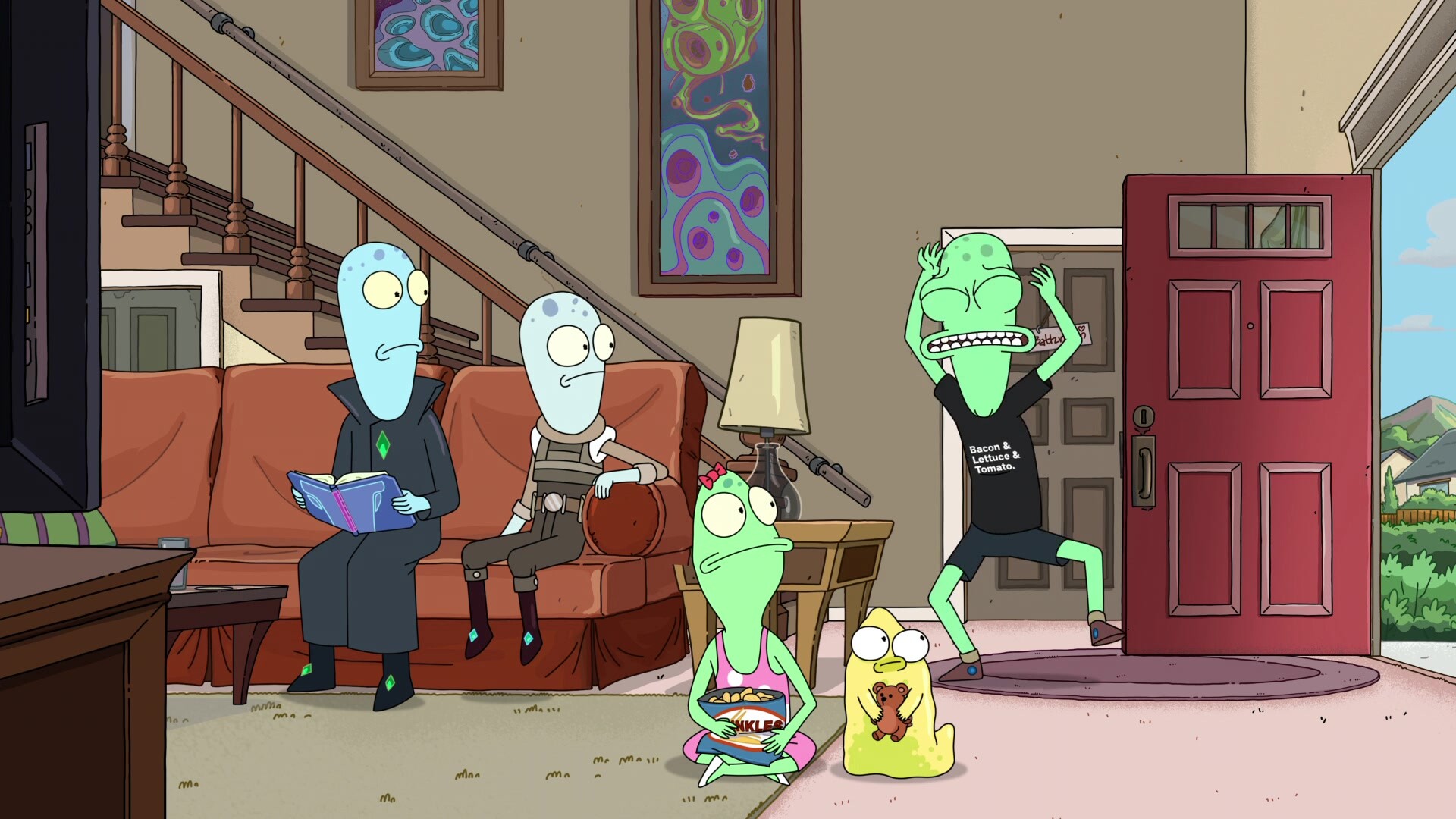 Solar Opposites animation, Alien family, Surreal humor, Sci-fi antics, 1920x1080 Full HD Desktop