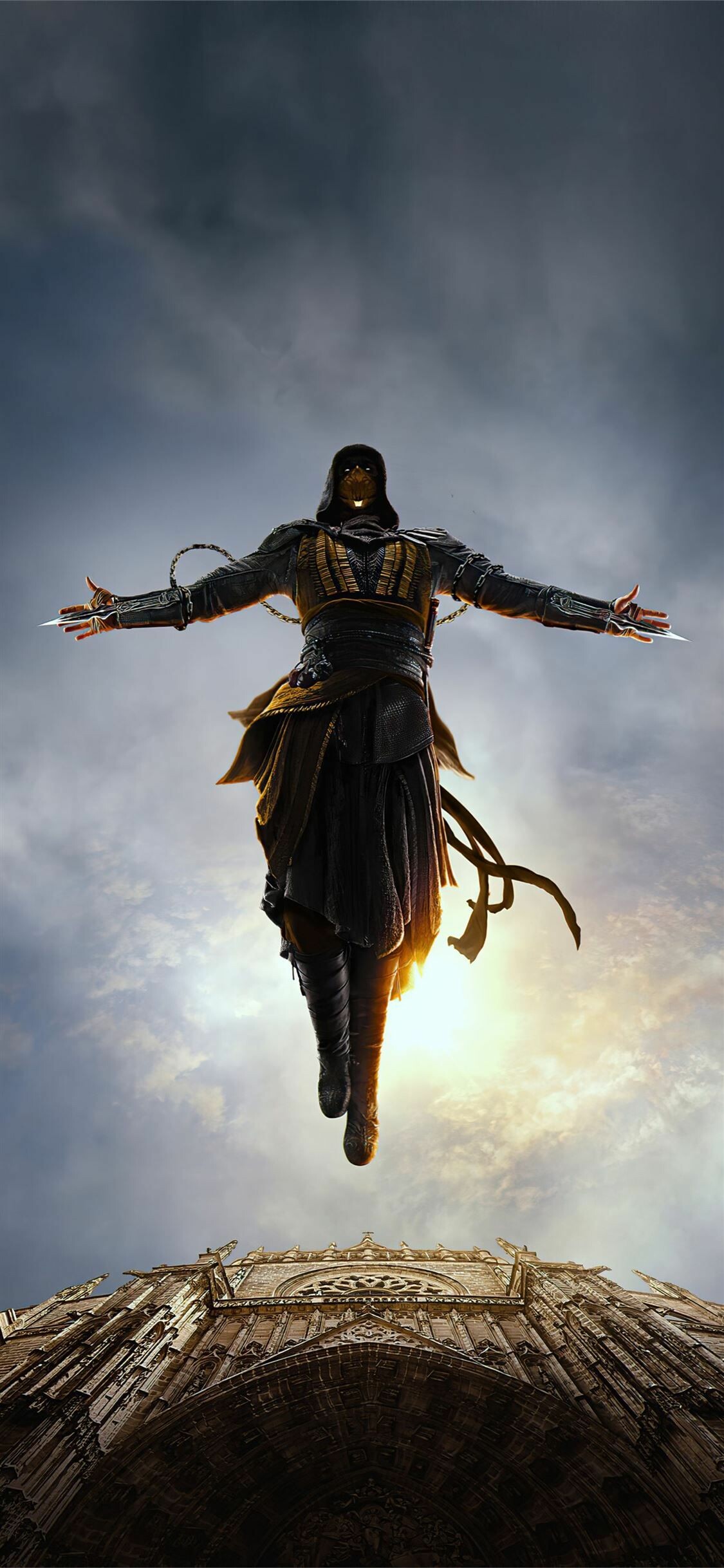 Mortal Kombat X, Assassin's Creed crossover, iPhone 11 wallpapers, Epic showdown, 1130x2440 HD Phone