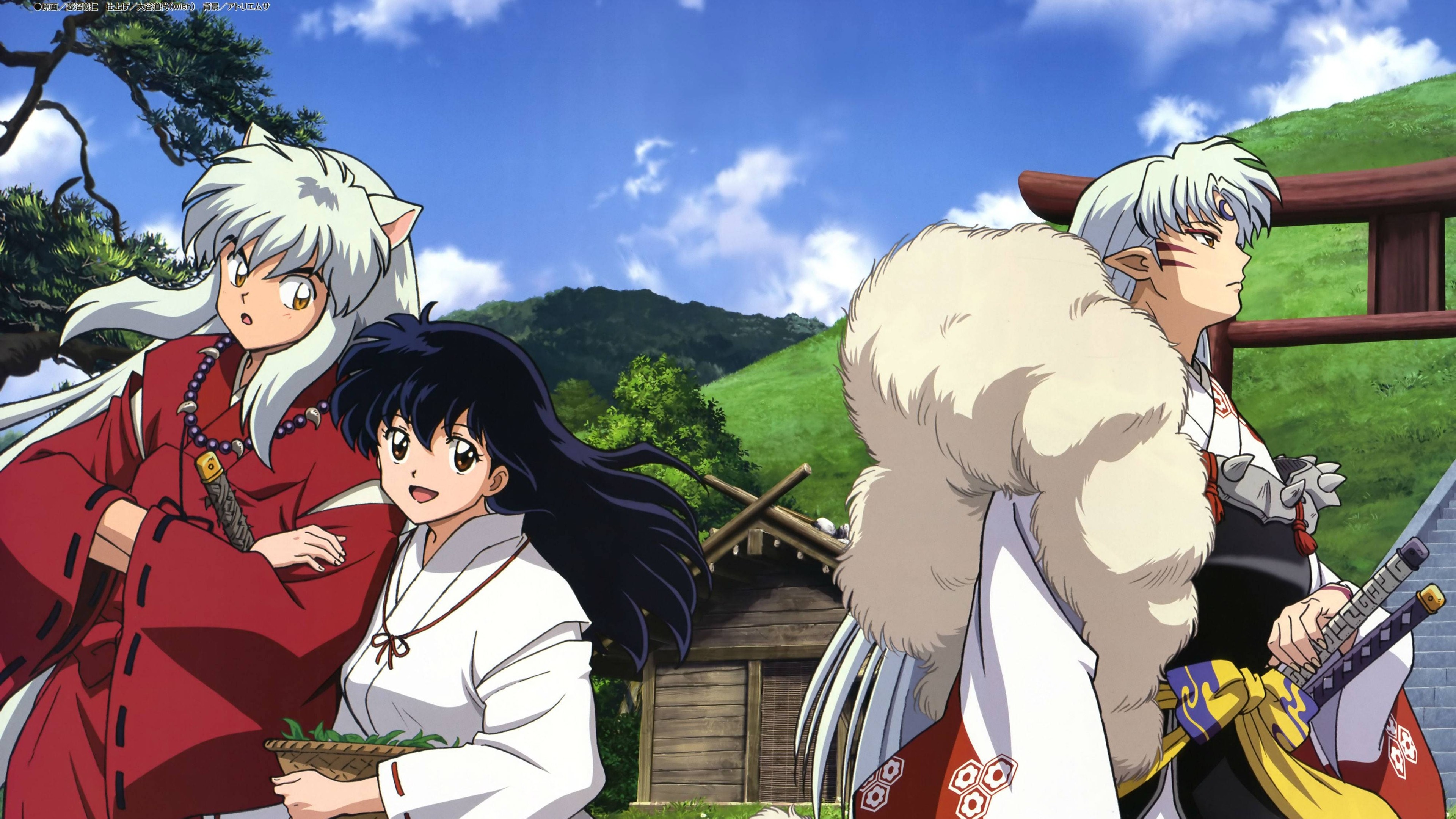 Sesshomaru, InuYasha and Kagome Wallpaper, 3840x2160 4K Desktop