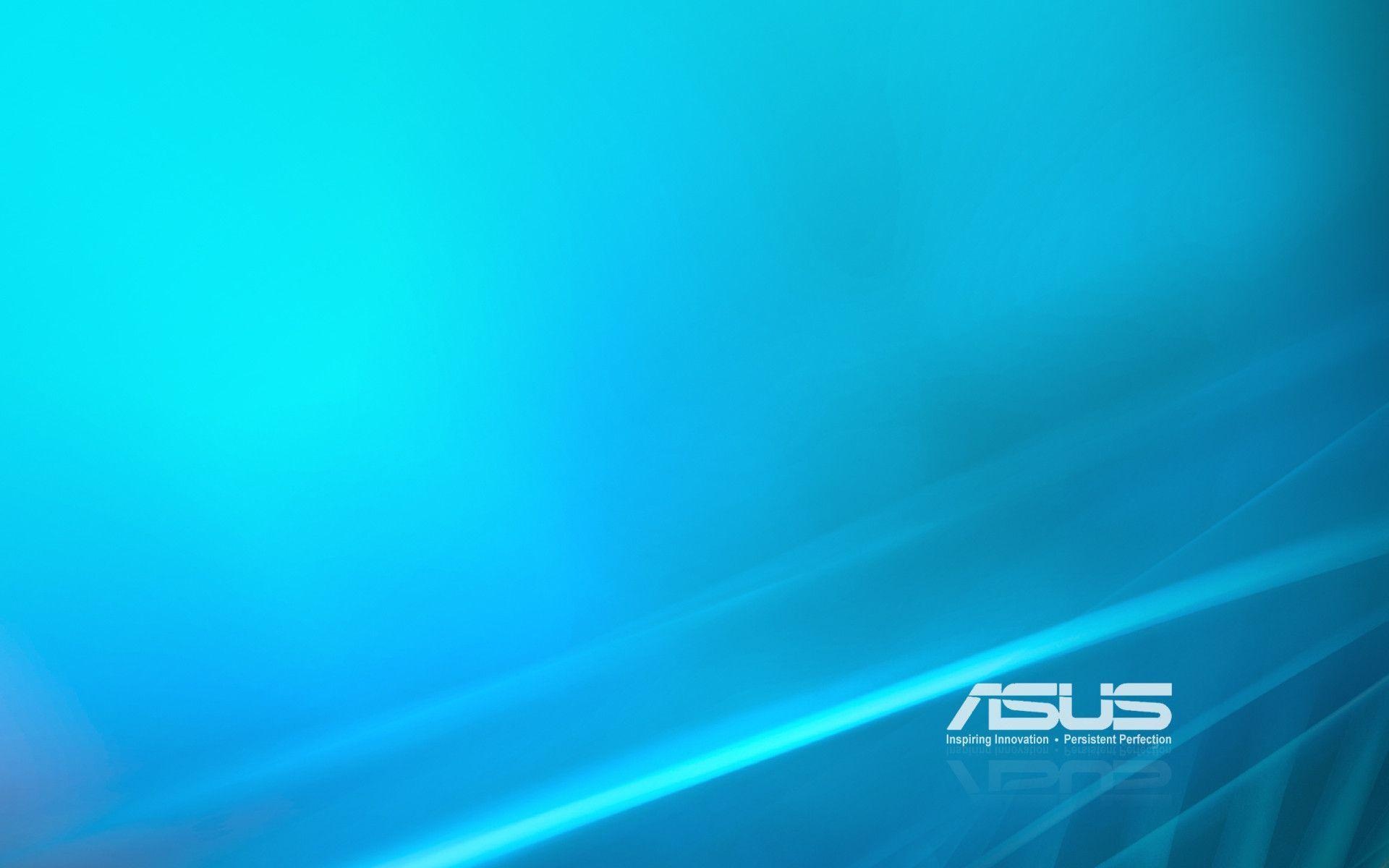 ASUS logo, Inspiring Innovation Persistent Perfection, cyan gradient waves, HD Desktop wallpaper