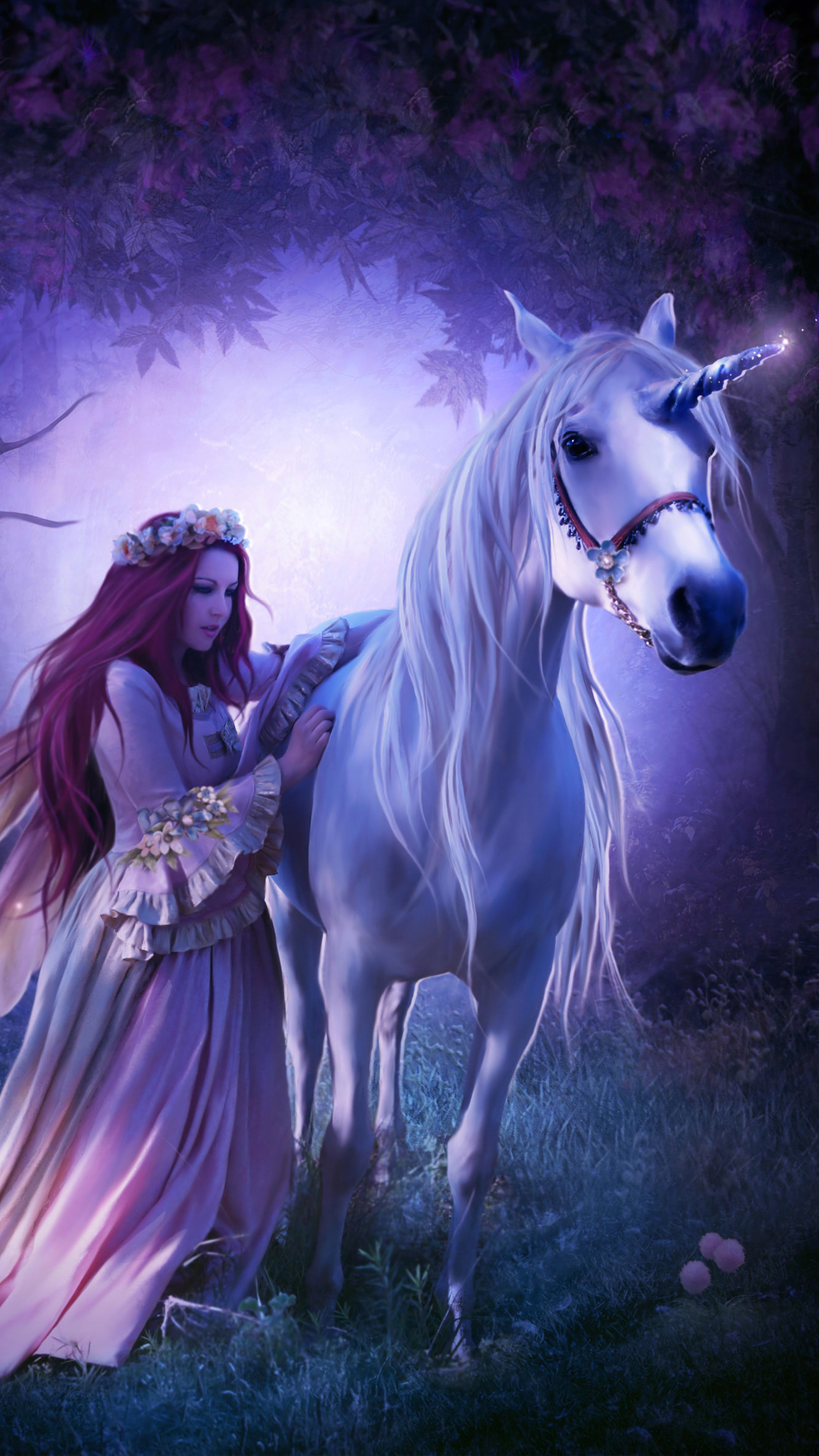 Unicorn princess, Sony Xperia wallpapers, HD to 4k, Enchanting fantasy, 2160x3840 4K Phone