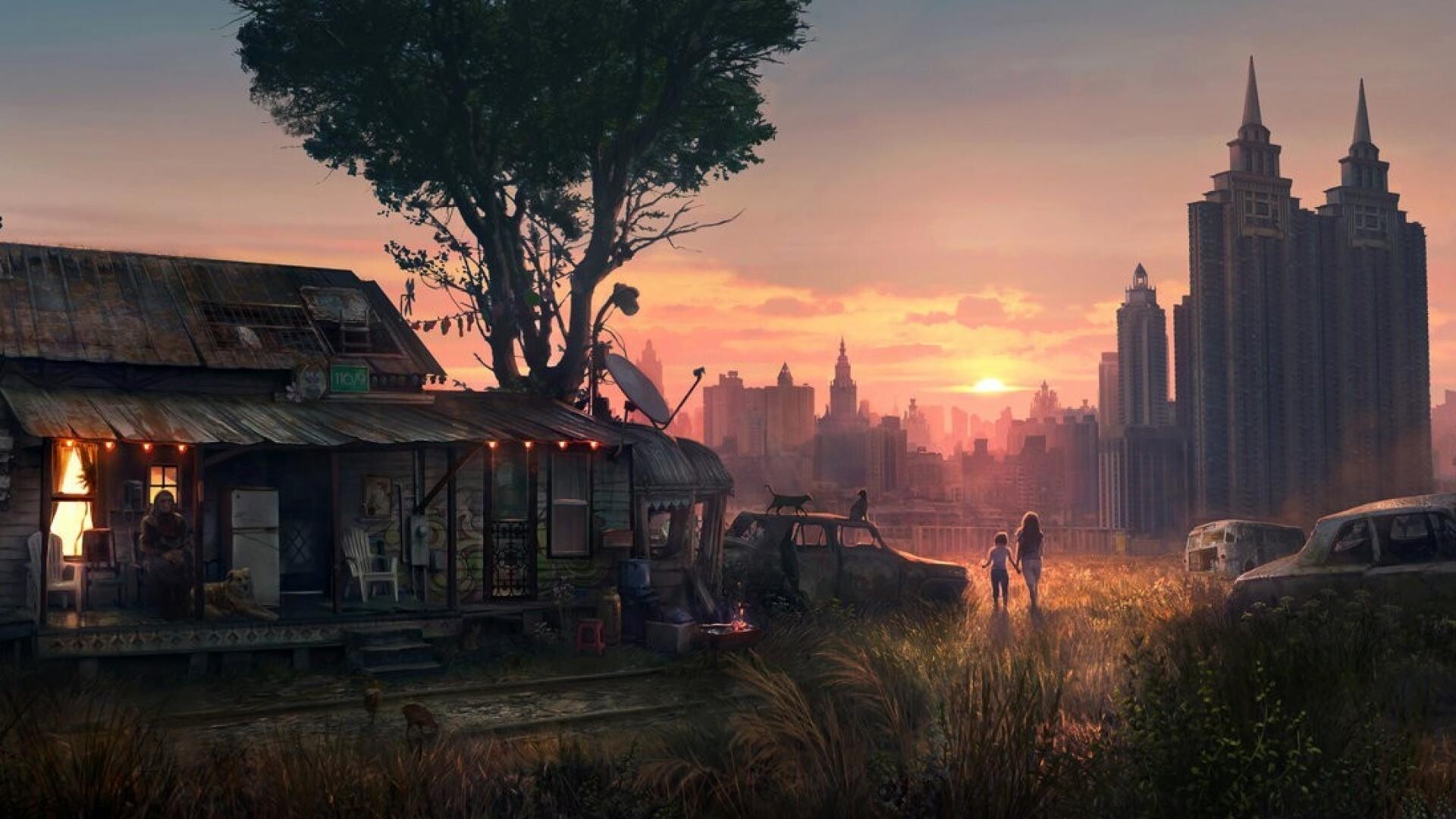 Abandoned City, Backgrounds, 1920x1080 Full HD Desktop