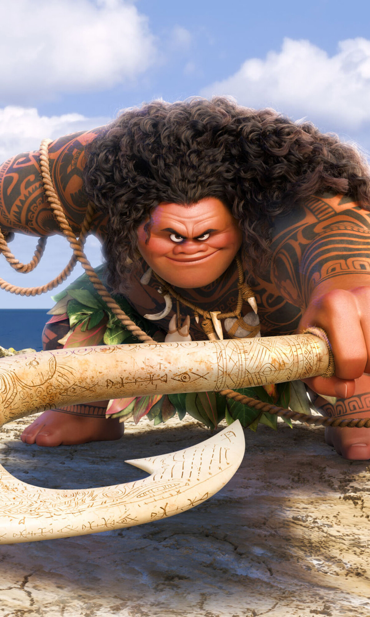 Maui, Moana Wallpaper, 1200x2000 HD Phone