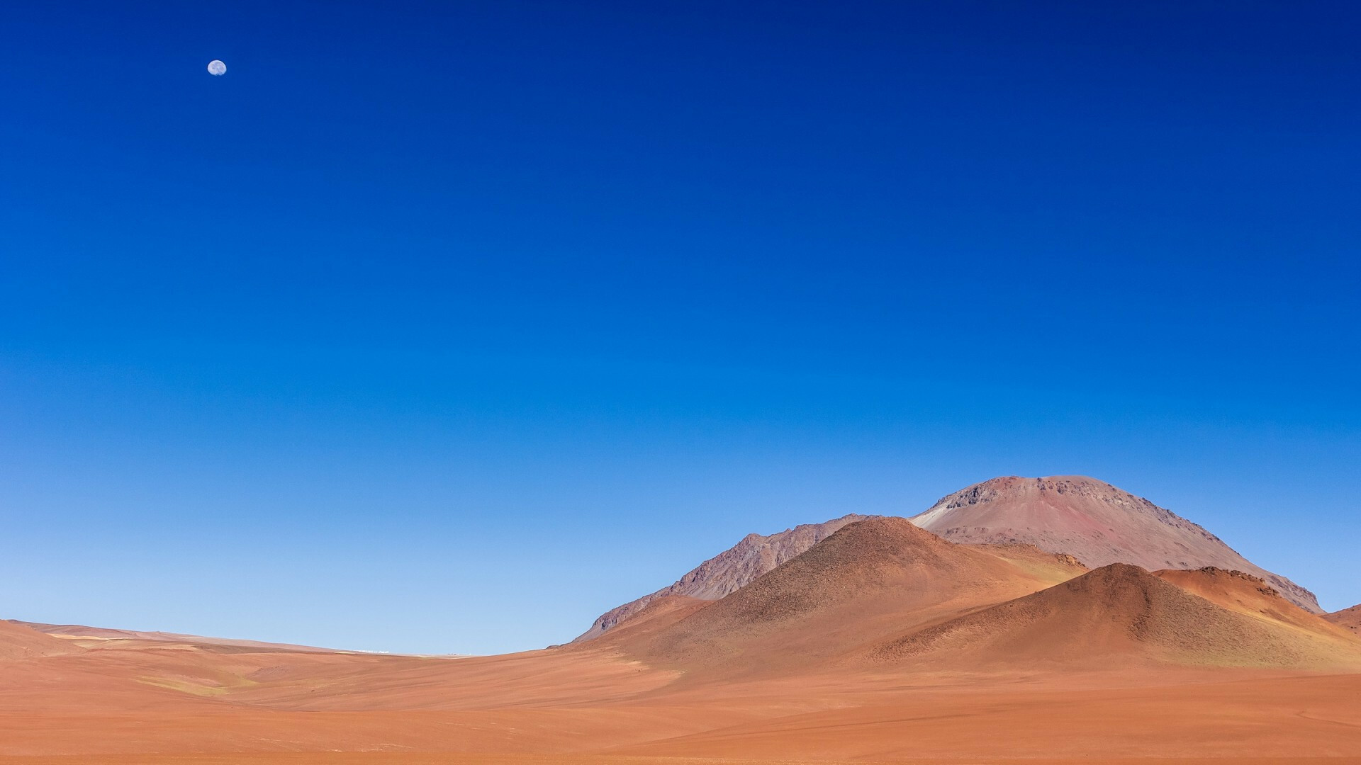 Desert Moon, Serene night sky, Moonlit hills, Tranquil ambiance, 1920x1080 Full HD Desktop