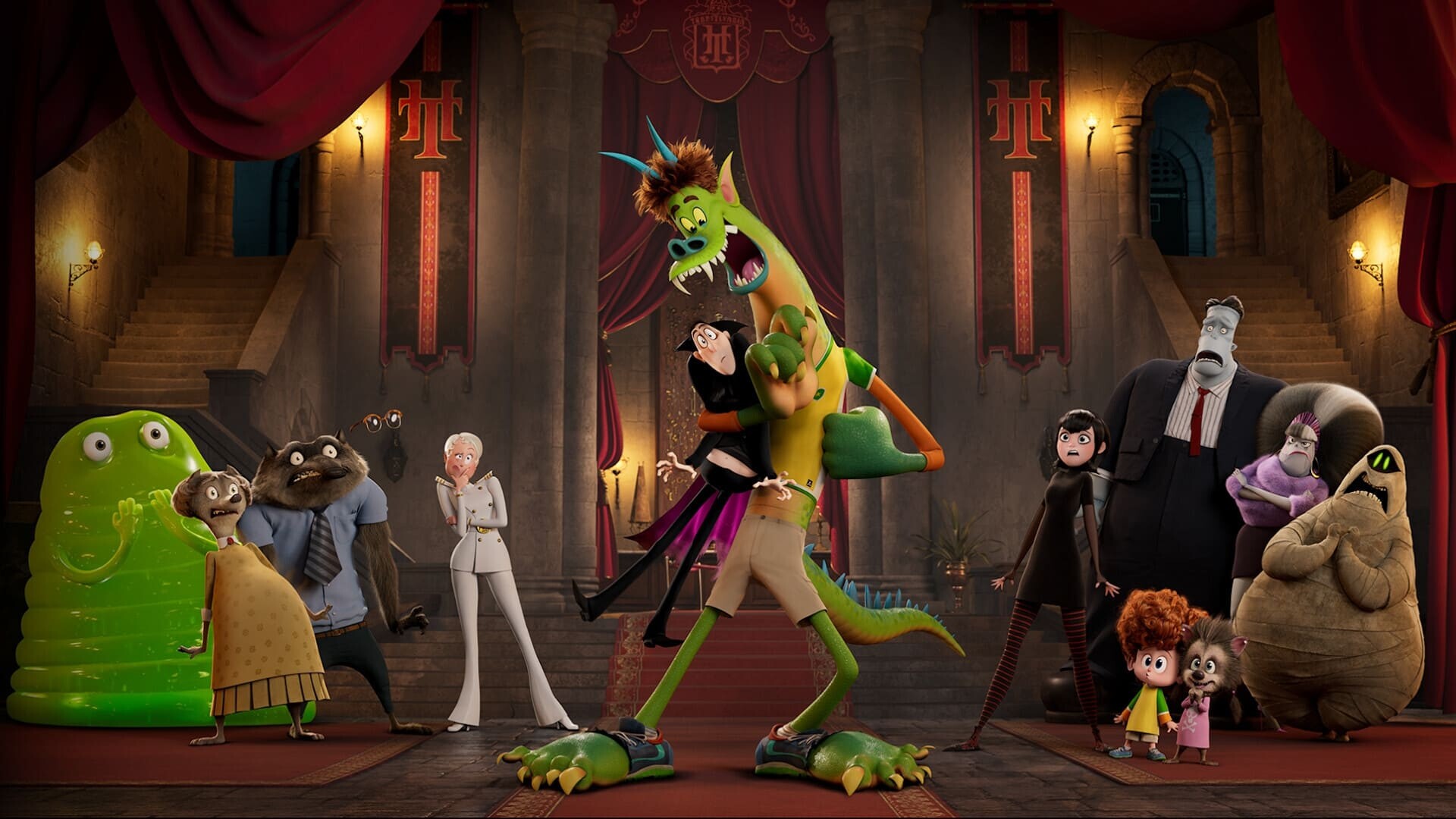 Main characters, Hotel Transylvania: Transformania Wallpaper, 1920x1080 Full HD Desktop