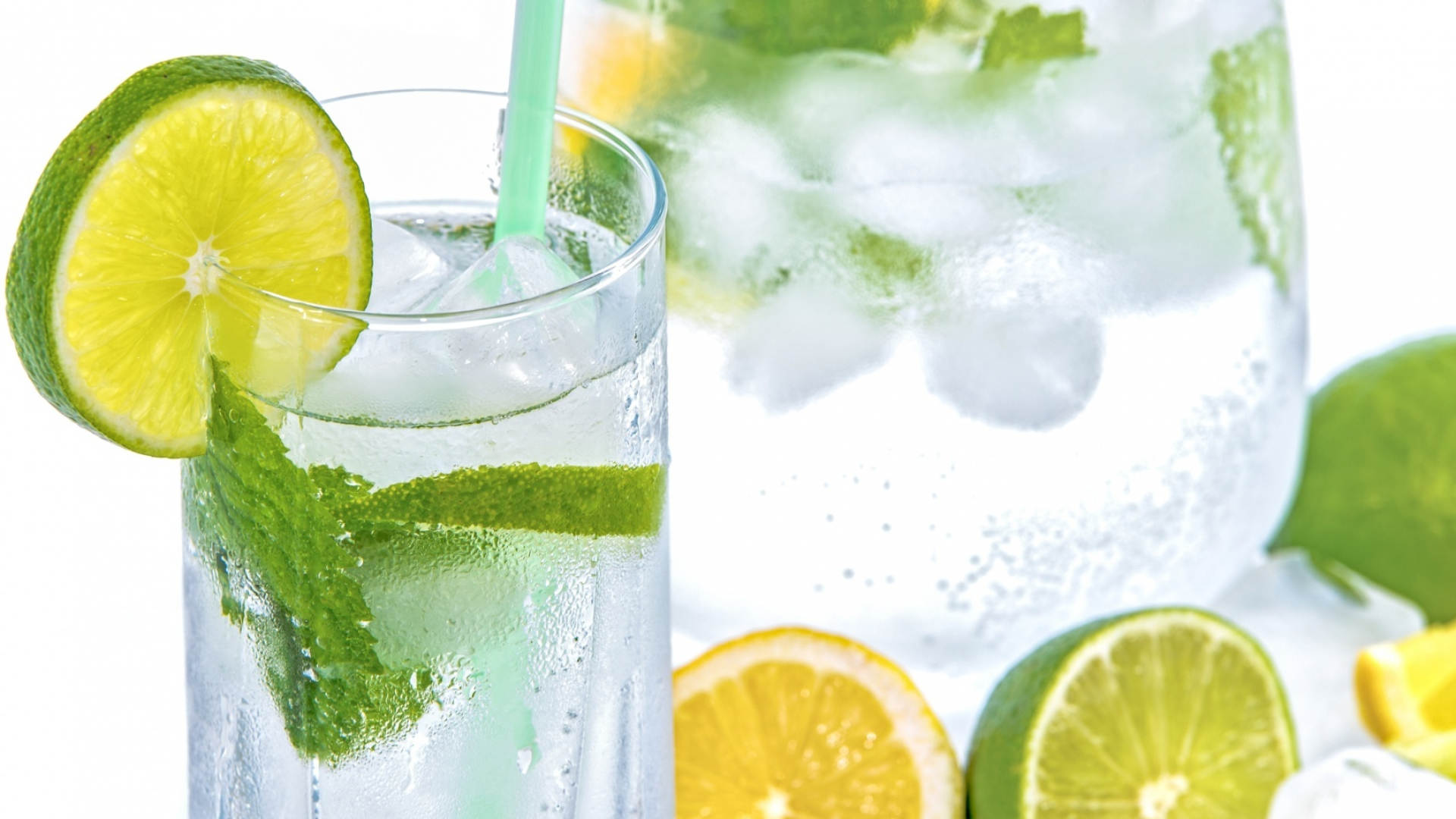 Minty lime soda, Refreshing drink, Ultra HD wallpaper, Thirst-quenching, 1920x1080 Full HD Desktop