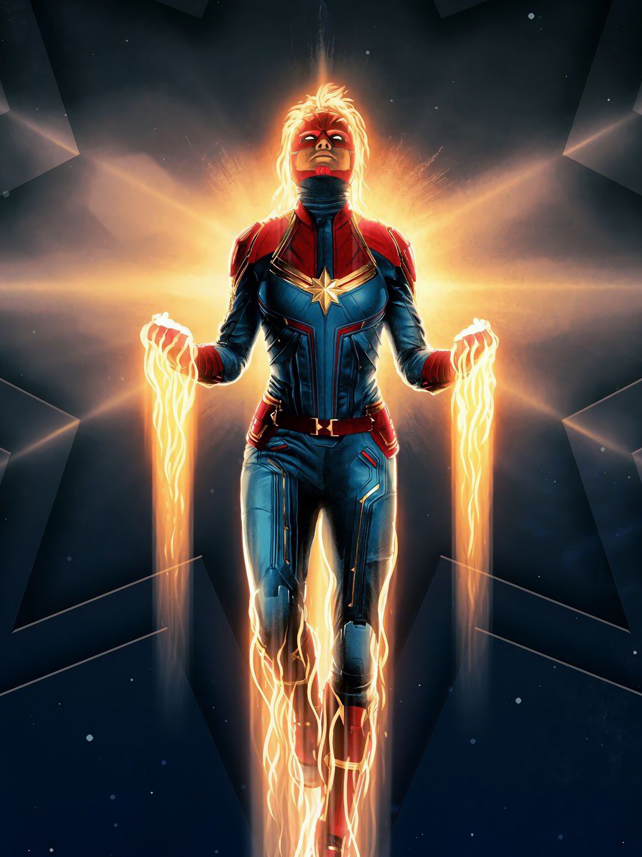 Ms. Marvel, Comics superheroine, Captain Marvel movie, PC desktop, 2050x2740 HD Phone