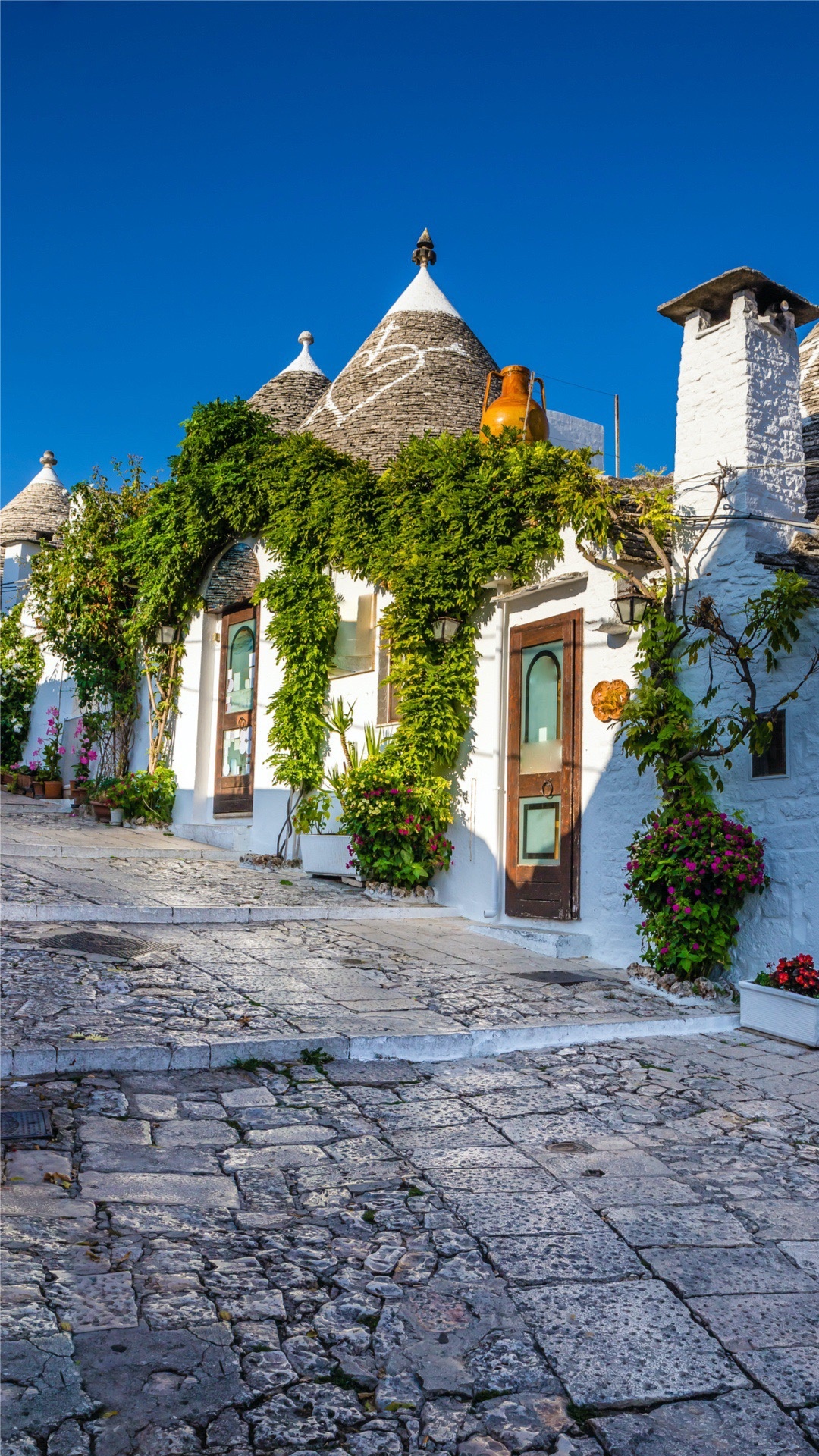 Exploring trulli houses, Alberobello's magical allure, 1080x1920 Full HD Phone