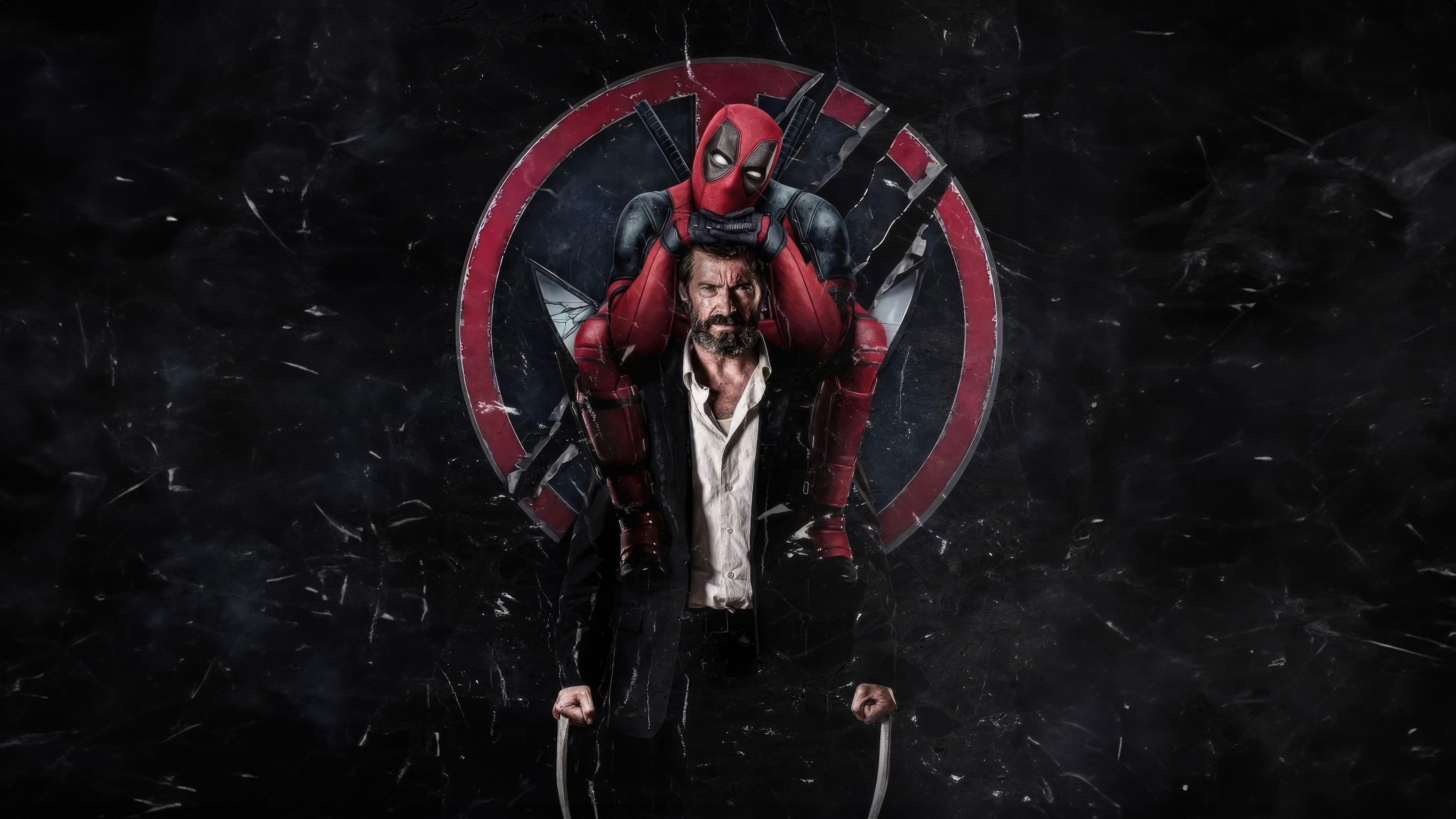 Deadpool, Wolverine, Concept art, Hugh Jackman, Cinematic design, 3840x2160 4K Desktop