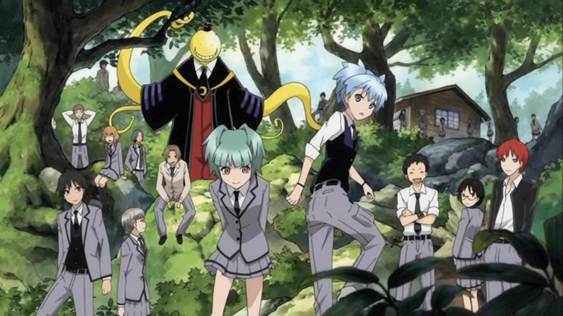 Assassination Classroom 4K, High-resolution art, Anime background, Dynamic imagery, 1920x1080 Full HD Desktop