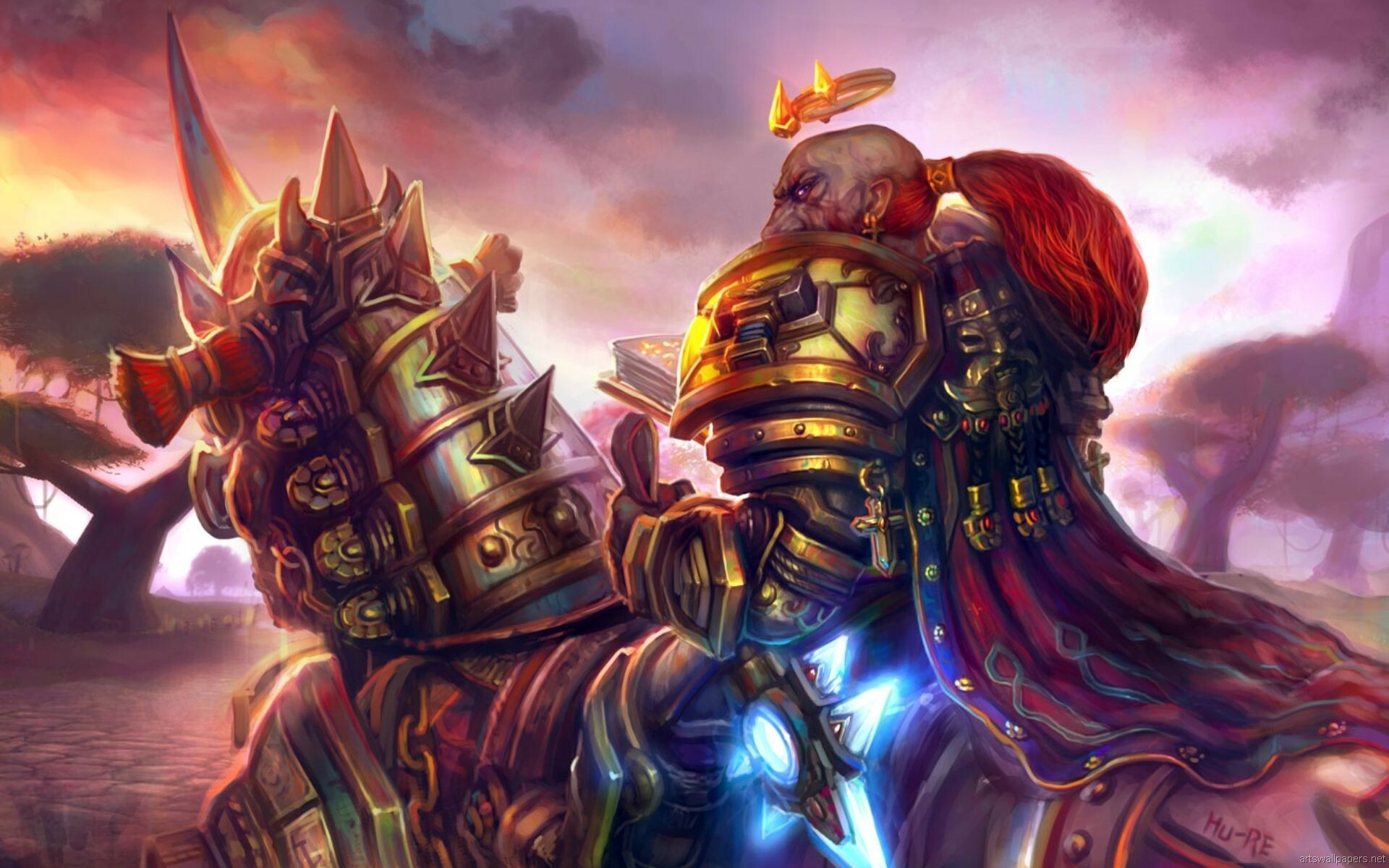 Dwarf, World of Warcraft, Fantasy art, Paladins, 1920x1200 HD Desktop