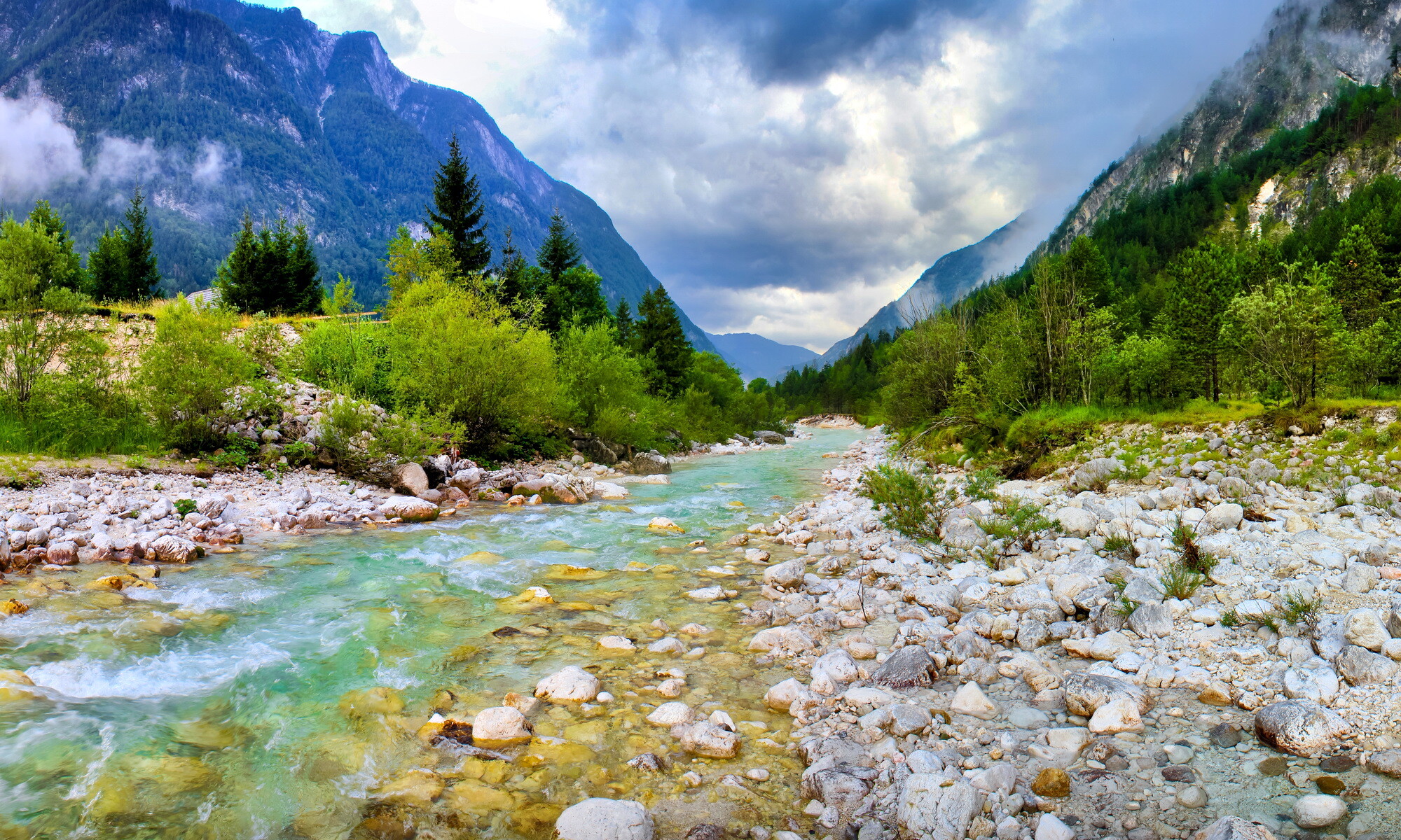 Soca, Rivers Wallpaper, 2000x1200 HD Desktop