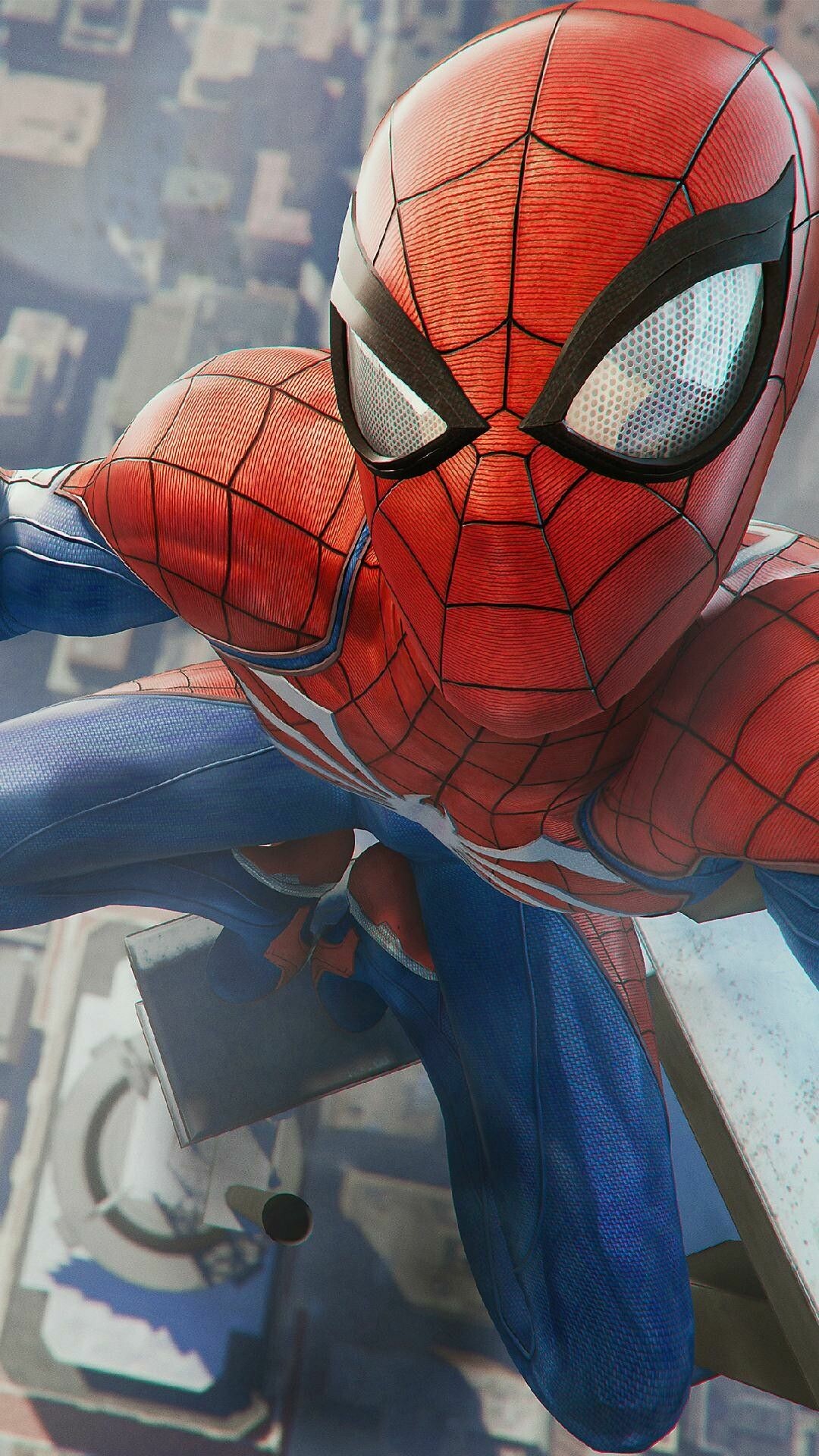 Marvel Heroes, Spider-Man, 4K wallpaper, Artistic rendering, 1080x1920 Full HD Phone