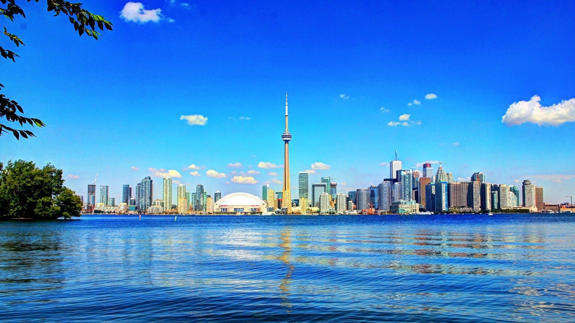 Toronto Canada wallpapers, CN Tower, 1920x1080 Full HD Desktop