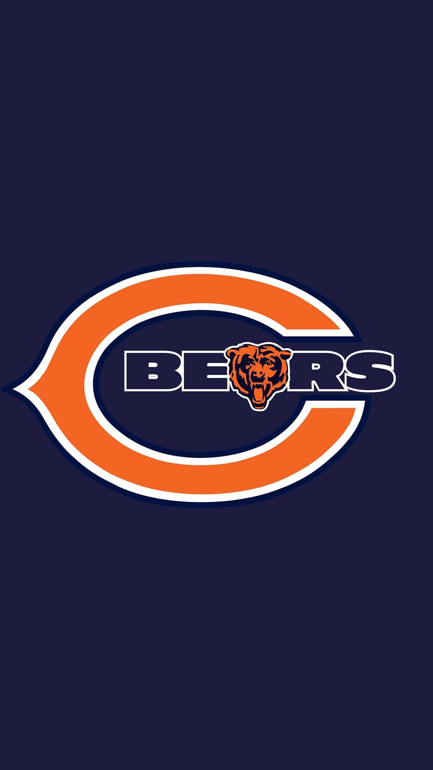 Logo, Chicago Bears Wallpaper, 1440x2560 HD Phone