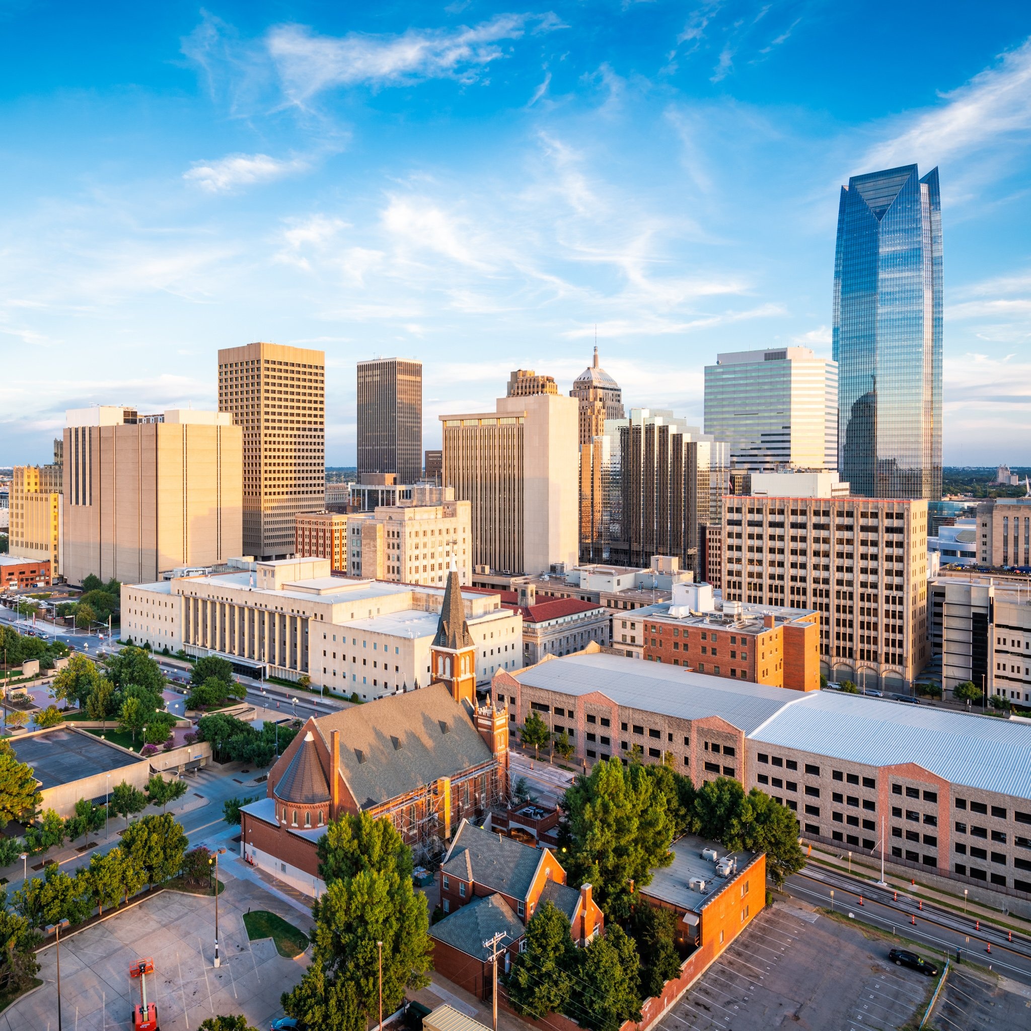 Oklahoma City Skyline, Best destinations, Multigenerational travel, United states, 2050x2050 HD Phone