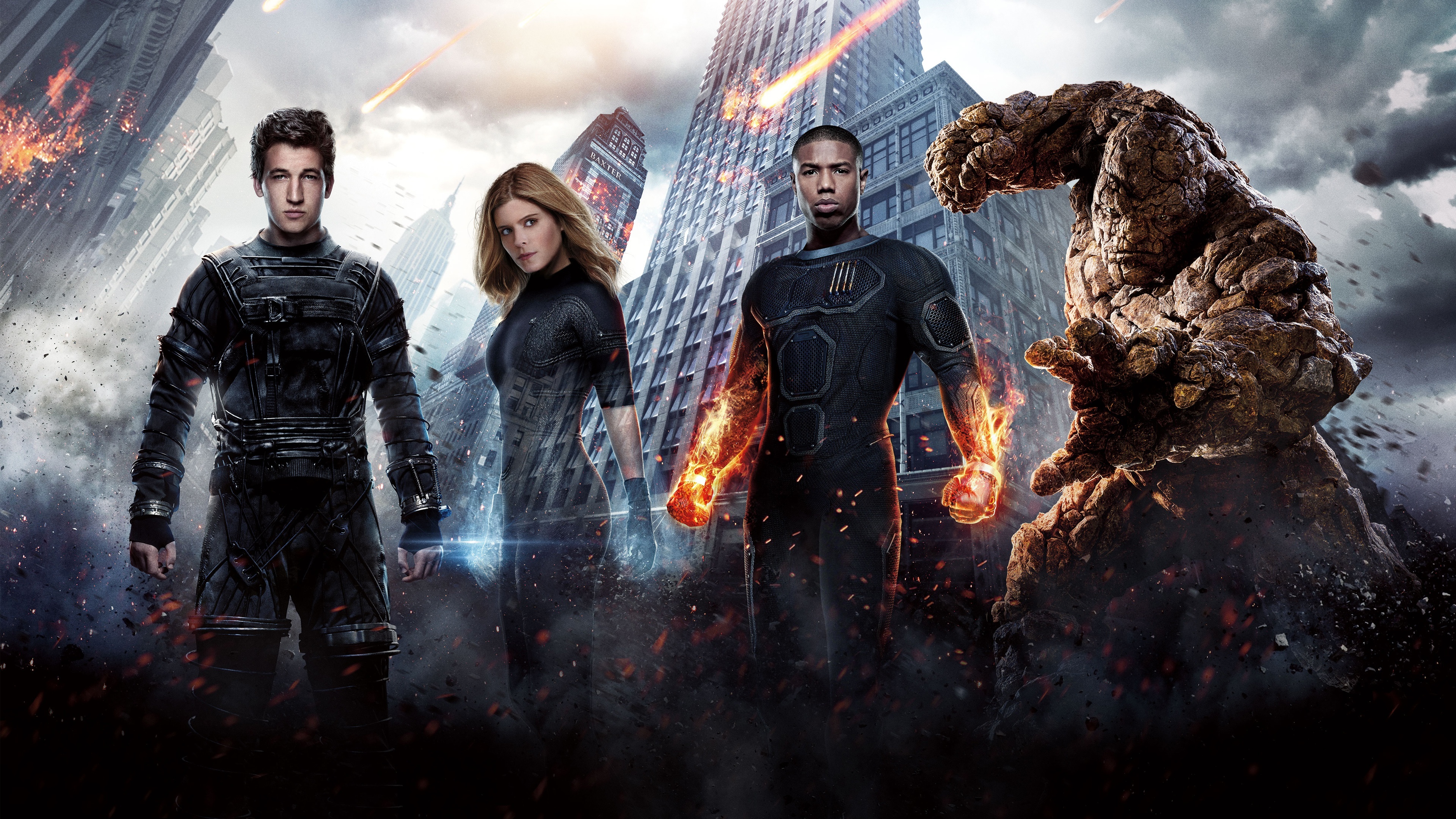 Fantastic Four, Ben Grimm, Johnny Storm, Superpowered duo, 3840x2160 4K Desktop