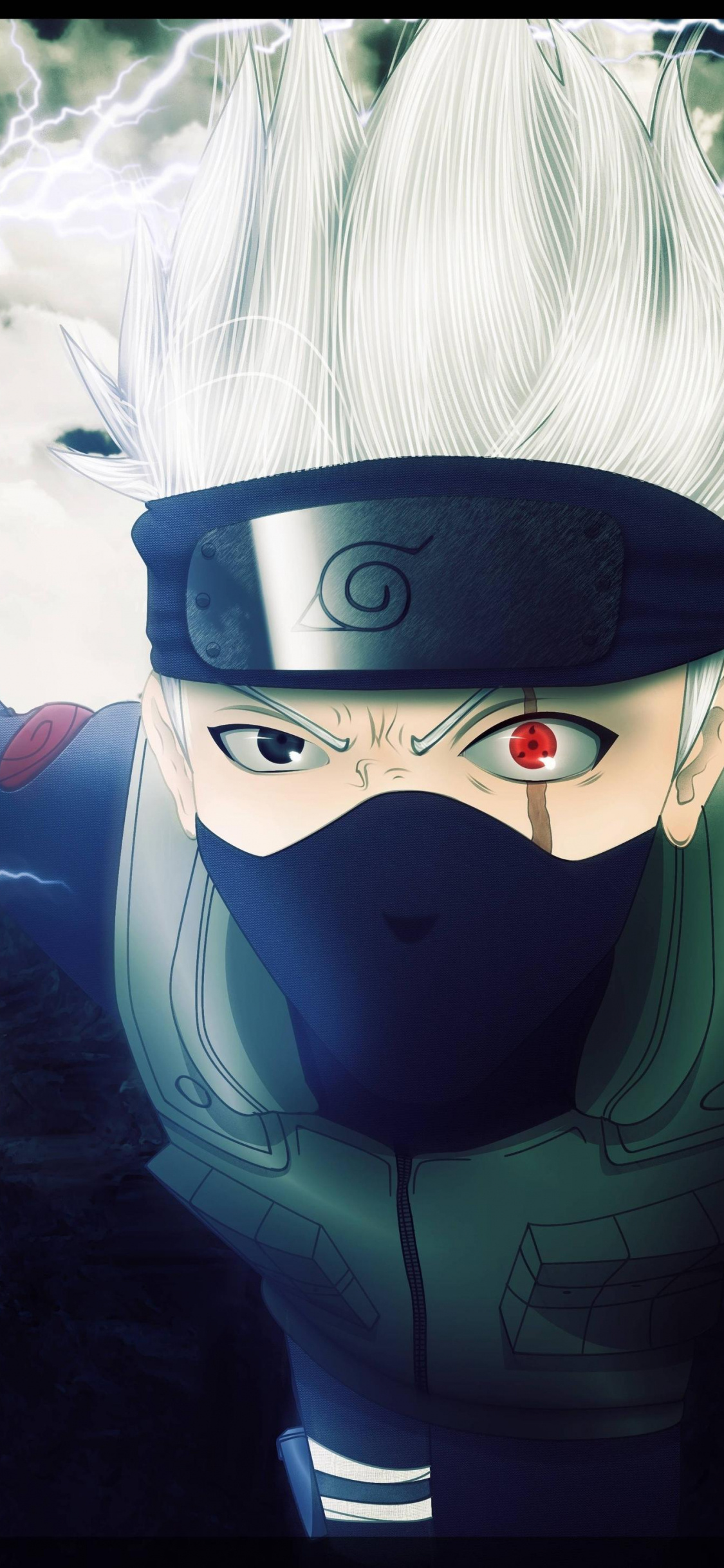 Kakashi Sharingan, Mystical eye, Powerful technique, Enigmatic presence, 1130x2440 HD Phone