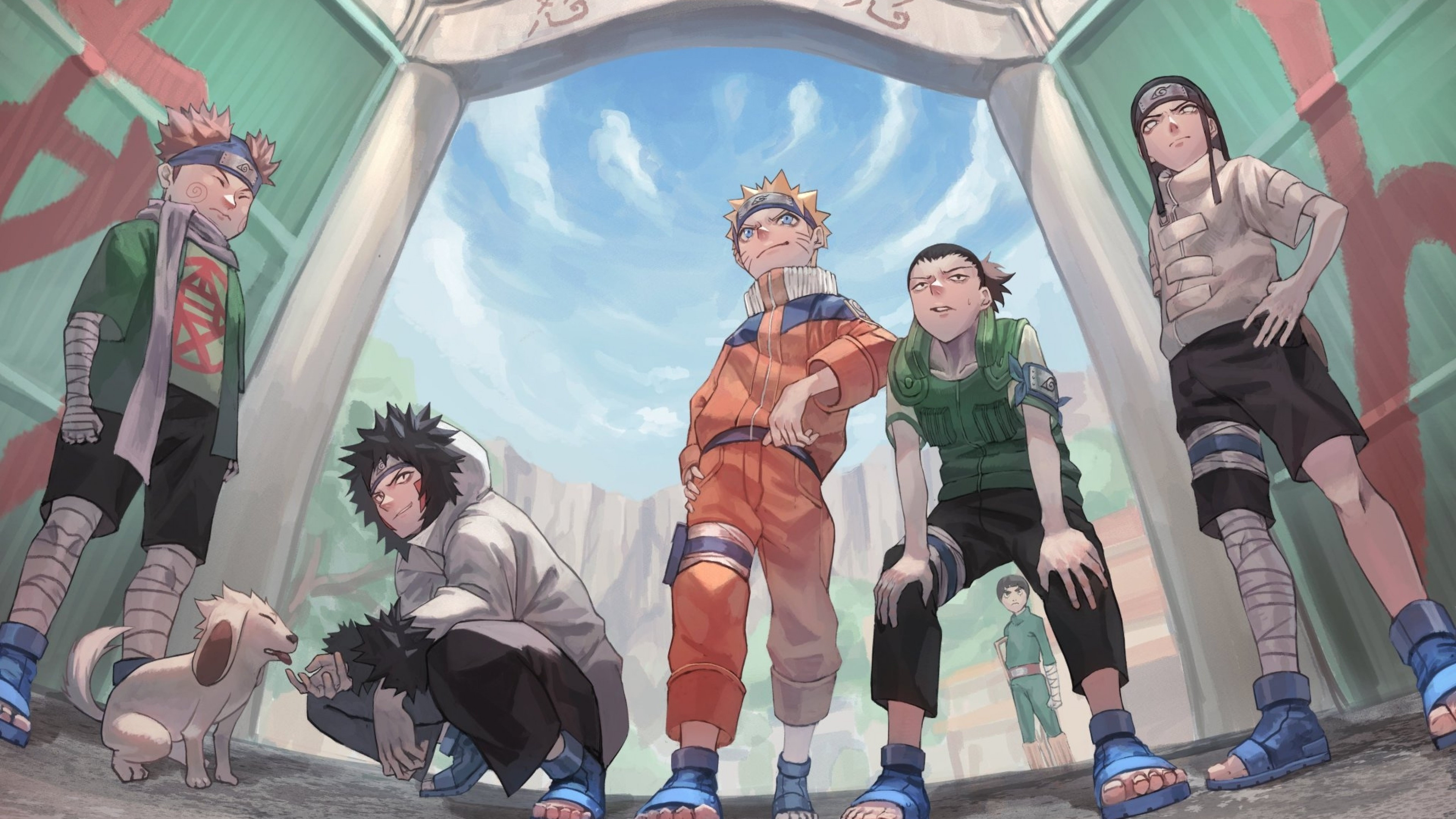 Kiba Inuzuka, Naruto anime, Inuzuka Kiba, Naruto wallpapers, 3840x2160 4K Desktop