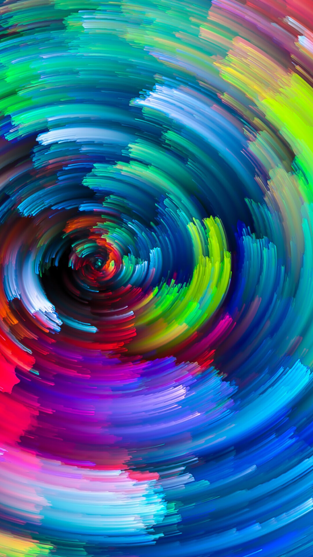 Colorful abstract circle, 4K, Blogspot, Rainbow, 1080x1920 Full HD Phone