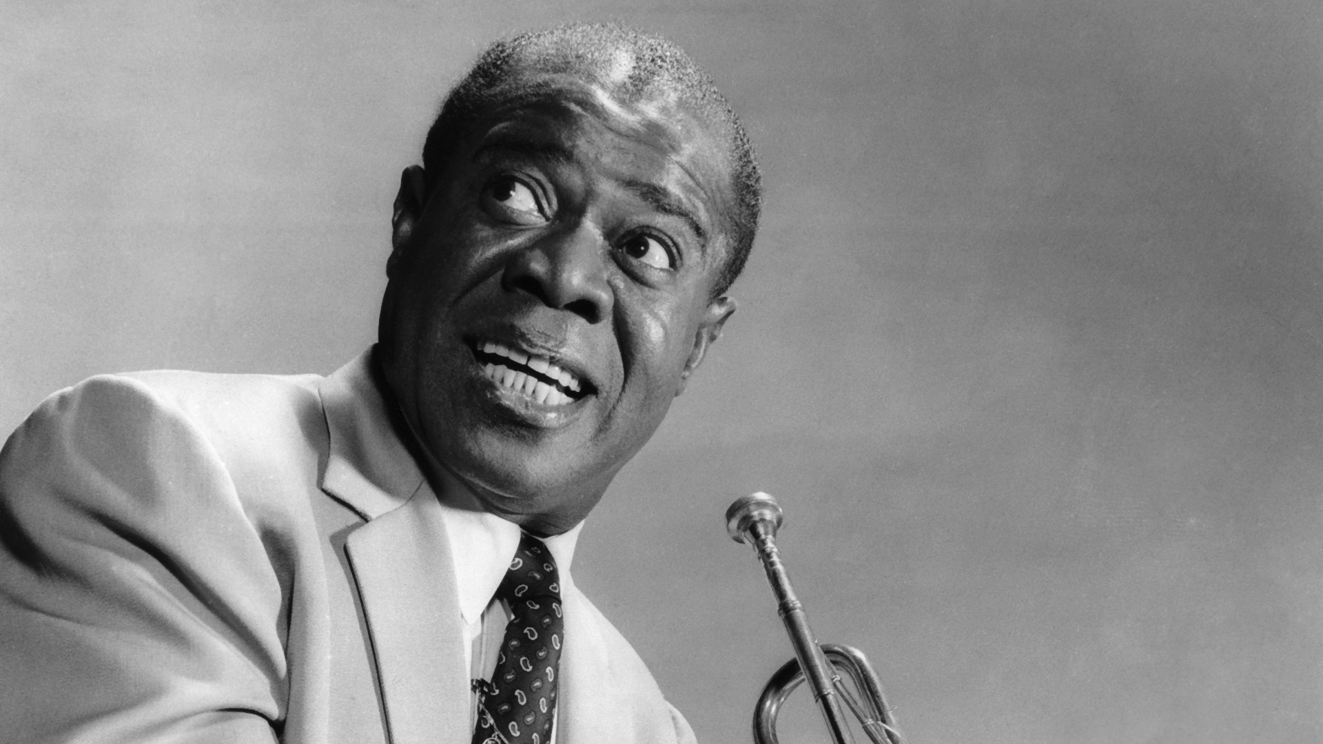 Louis Armstrong, Music fanart, Jazz music icon, Legendary performer, 1920x1080 Full HD Desktop