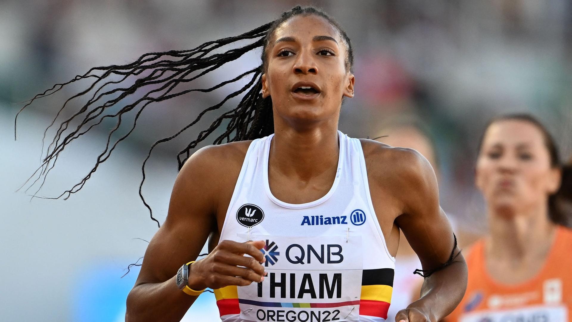 Nafissatou Thiam, Eugene World Championships, Heptathlon title, Belgian triumph, 1920x1080 Full HD Desktop