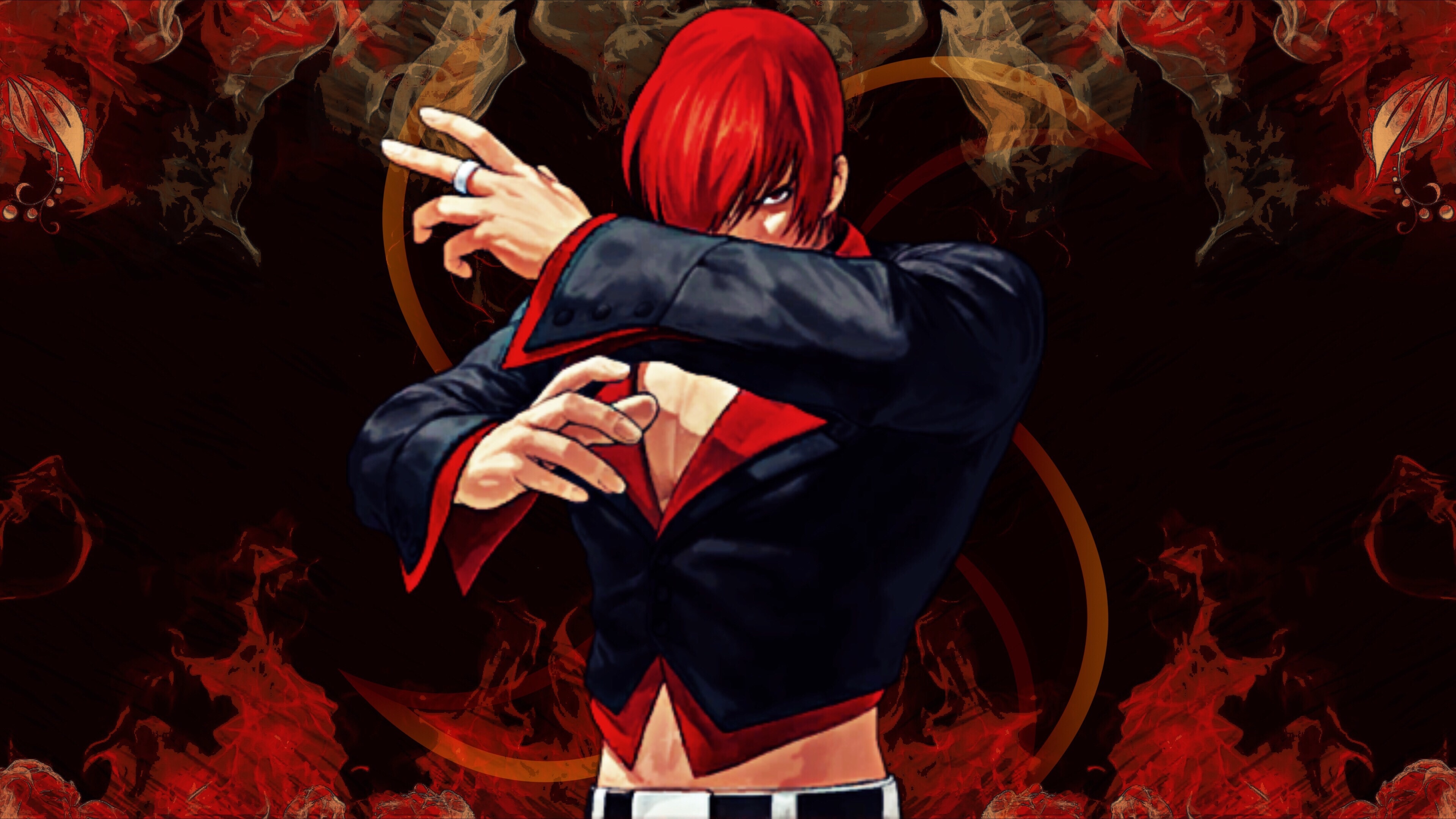 Iori Yagami, Gaming character, Video game enthusiast, Nightmare2011, 3840x2160 4K Desktop