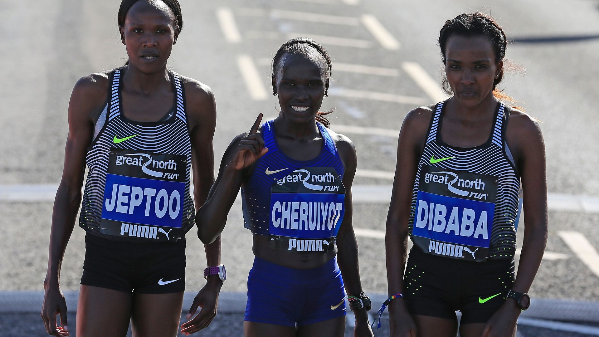 Tirunesh Dibaba, Great North Run, Vivian Cheruiyot, Priscah Jeptoo, 1920x1080 Full HD Desktop