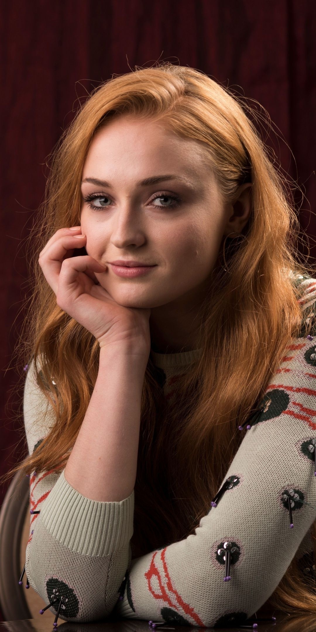 Sophie Turner, Phone wallpapers, Celebrity backgrounds, High quality, 1080x2160 HD Phone