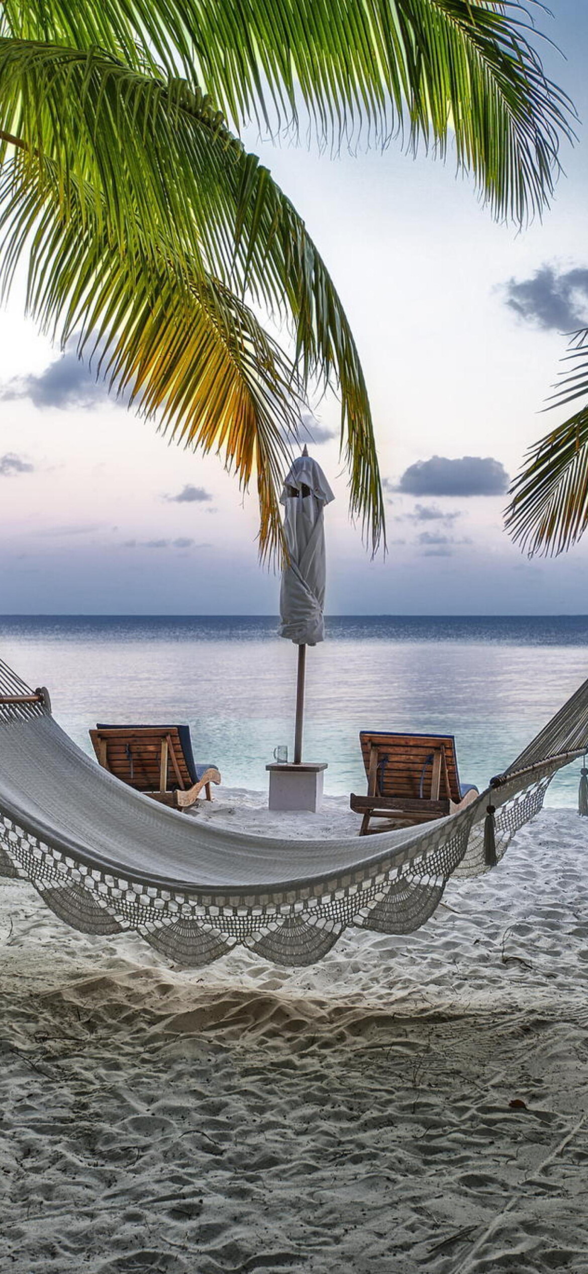 Hammock, Beach Wallpaper, 1170x2540 HD Phone