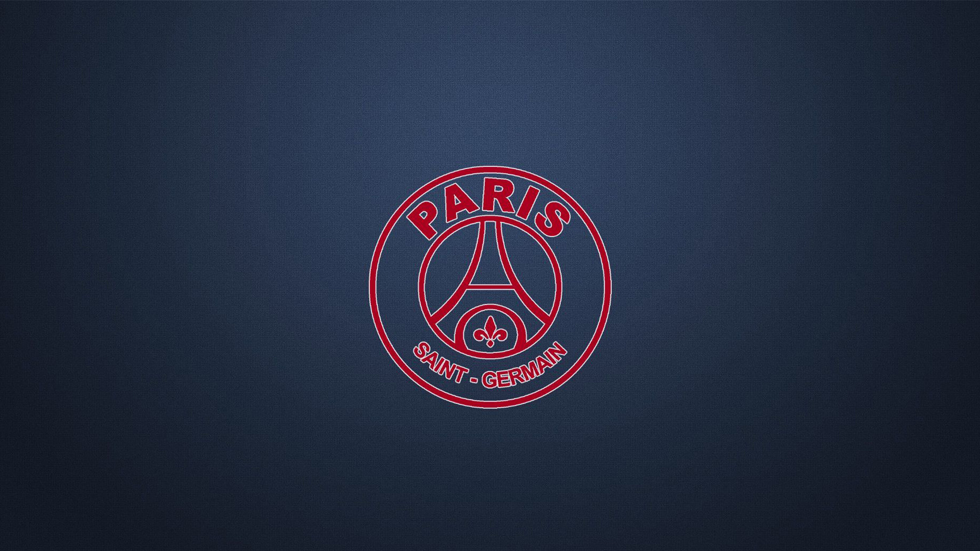 Paris Saint-Germain, Red logo, Blue background, 1920x1080 Full HD Desktop