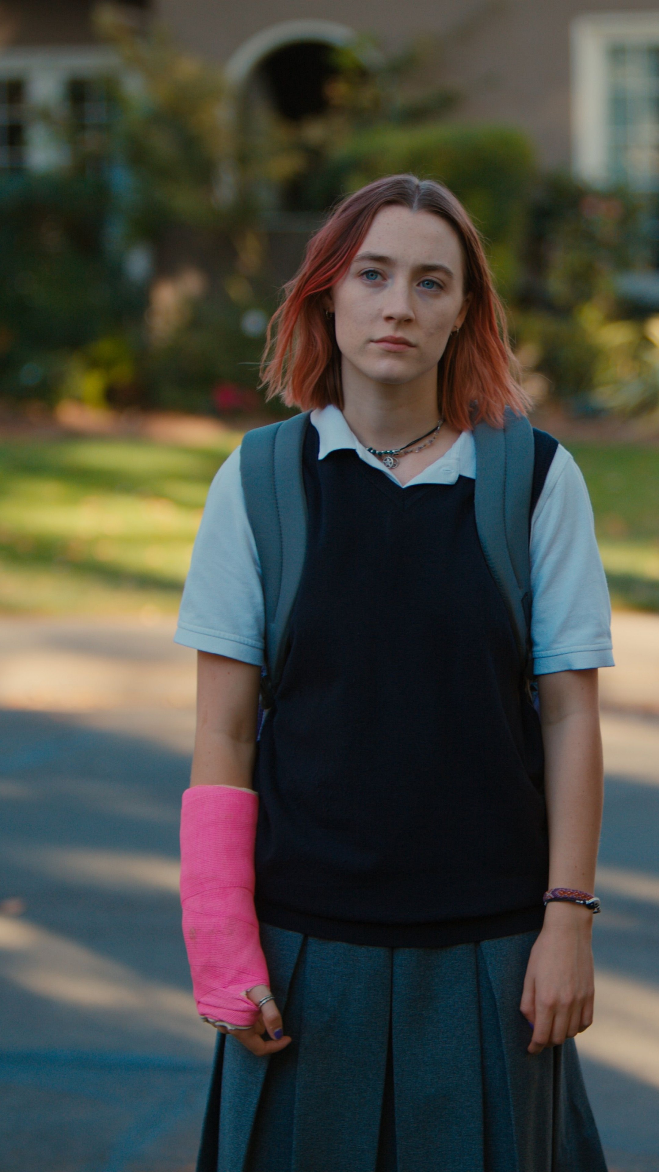 Saoirse Ronan, Lady Bird, Beanie Feldstein, Movies, 2160x3840 4K Phone