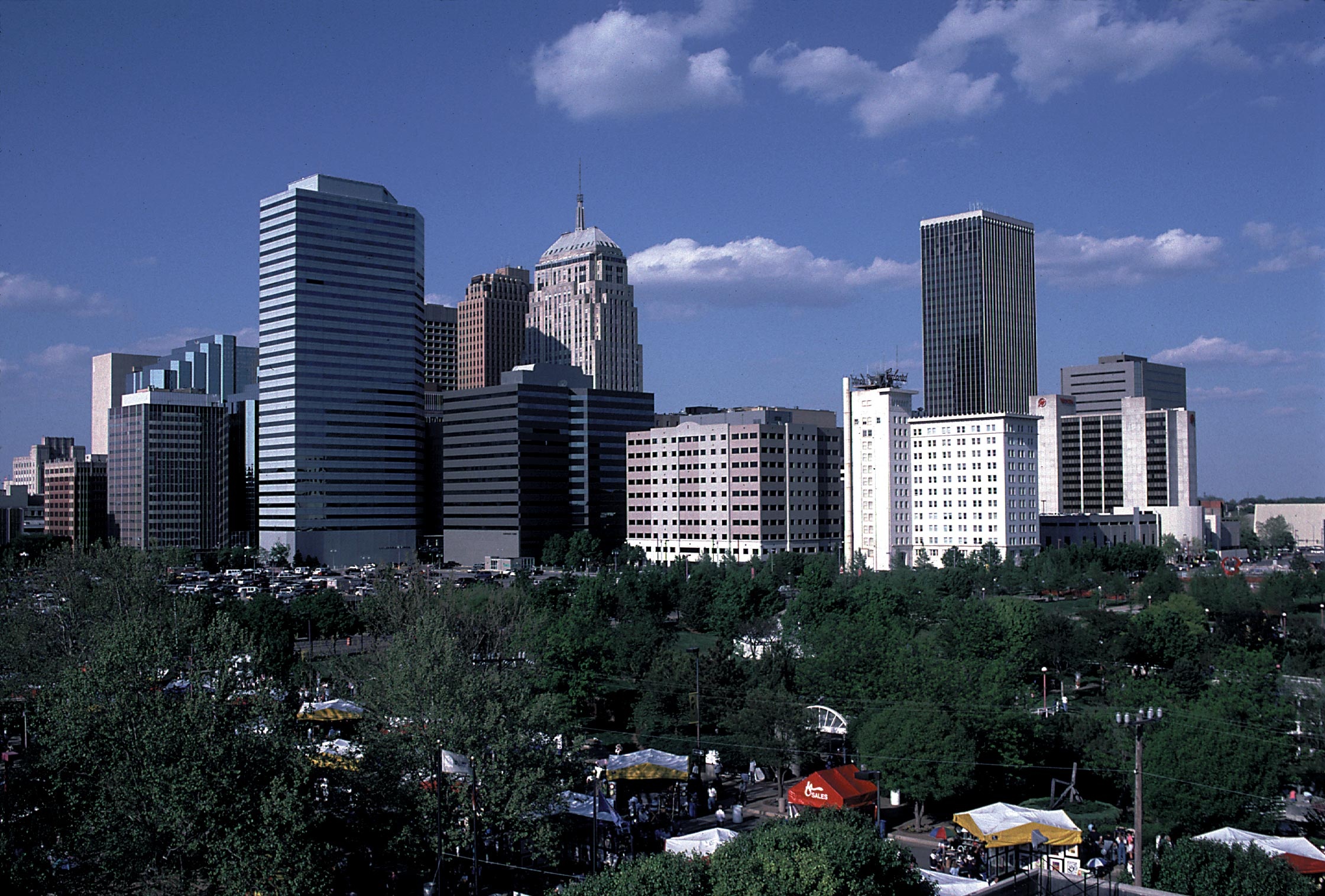 Oklahoma City Skyline, 6821 px, Wallpaper stores Oklahoma City, Discount wallpaper Oklahoma, 2250x1520 HD Desktop