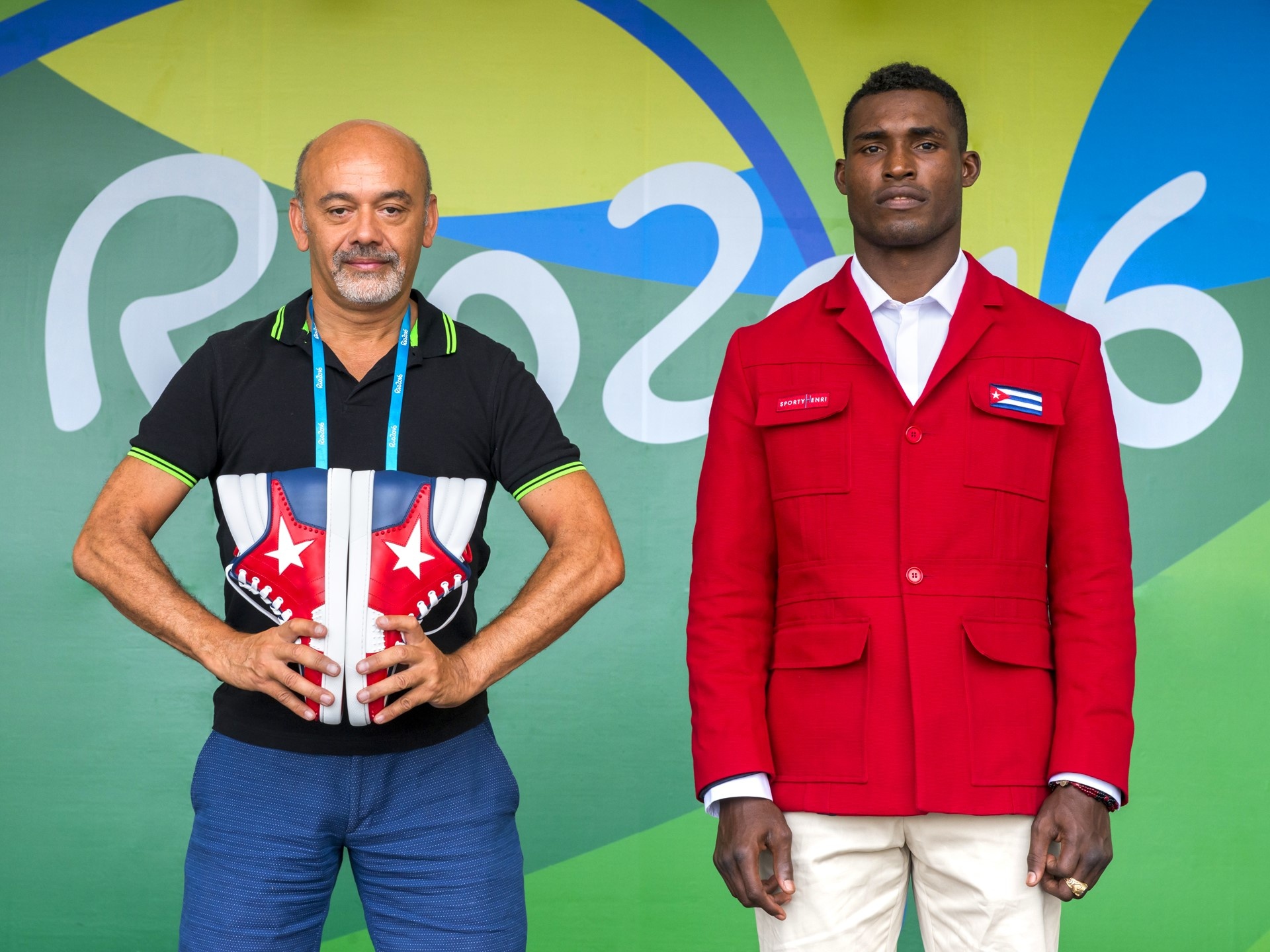 Julio Cesar La Cruz, Christian Louboutin collaboration, Olympic fashion, Rio 2016, 1920x1440 HD Desktop