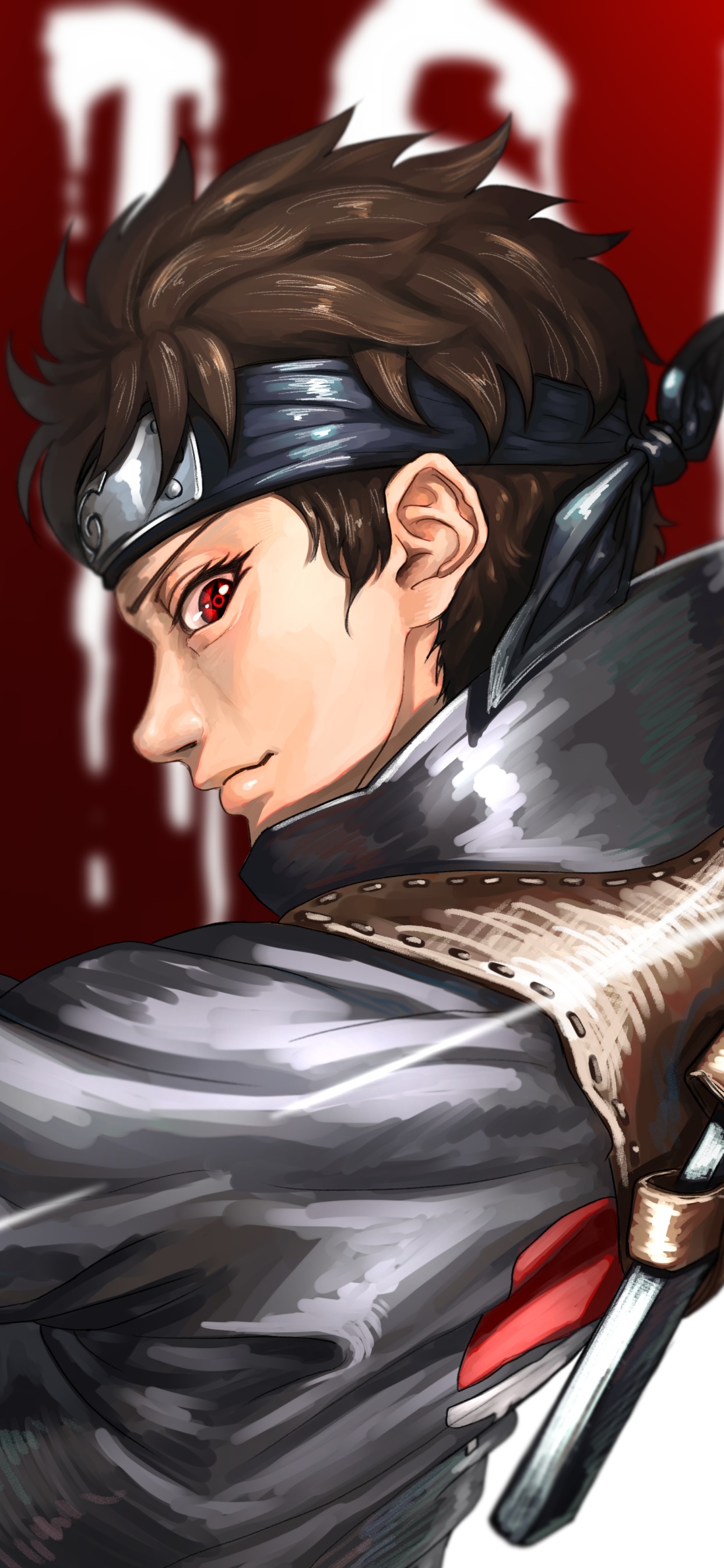 Shisui Uchiha, Sharingan eye, Konohagakure headband, HD Phone wallpaper