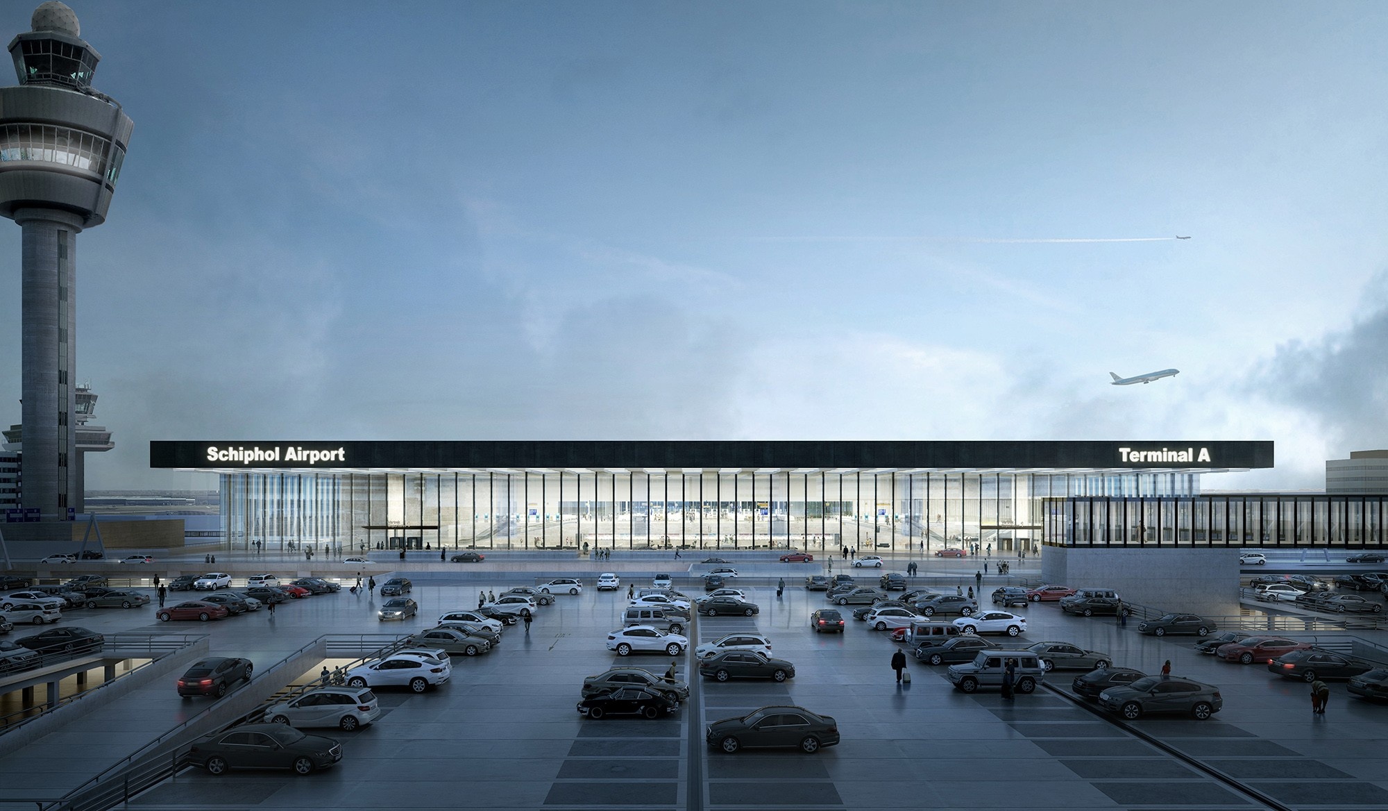 Amsterdam-Schiphol Airport, Kaan Architecten, Terminal, Archello, 2000x1170 HD Desktop