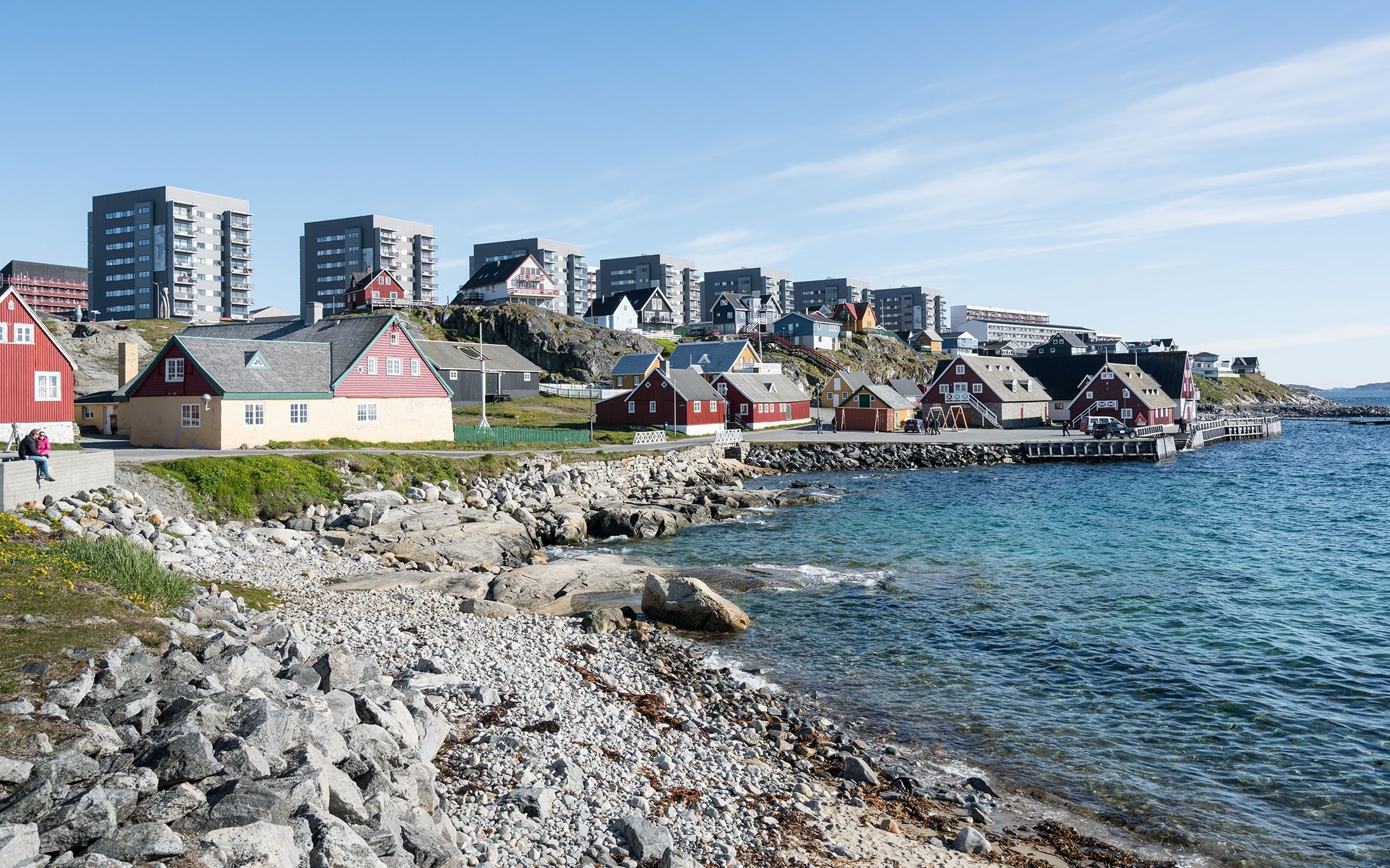 Nuuk (Greenland), Charging electric cars, 2190x1370 HD Desktop