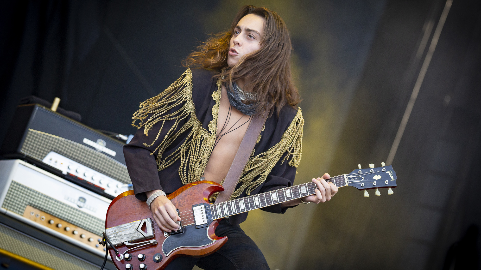 Greta Van Fleet, Jake Kiszka, Lead guitarist, Band member, 2000x1130 HD Desktop