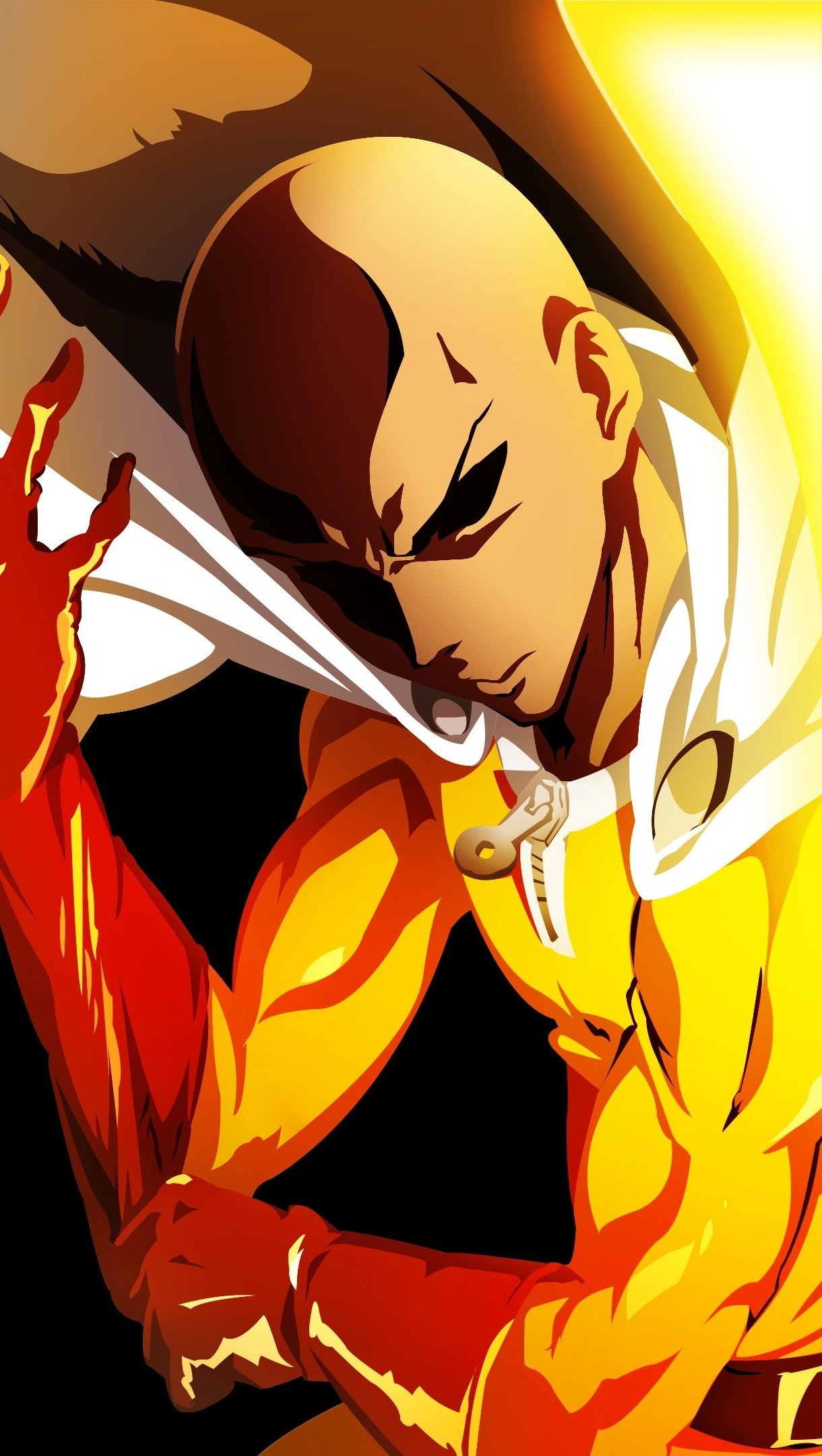 Saitama, One-Punch Man hero suit, Red hero glove, HD Phone wallpaper