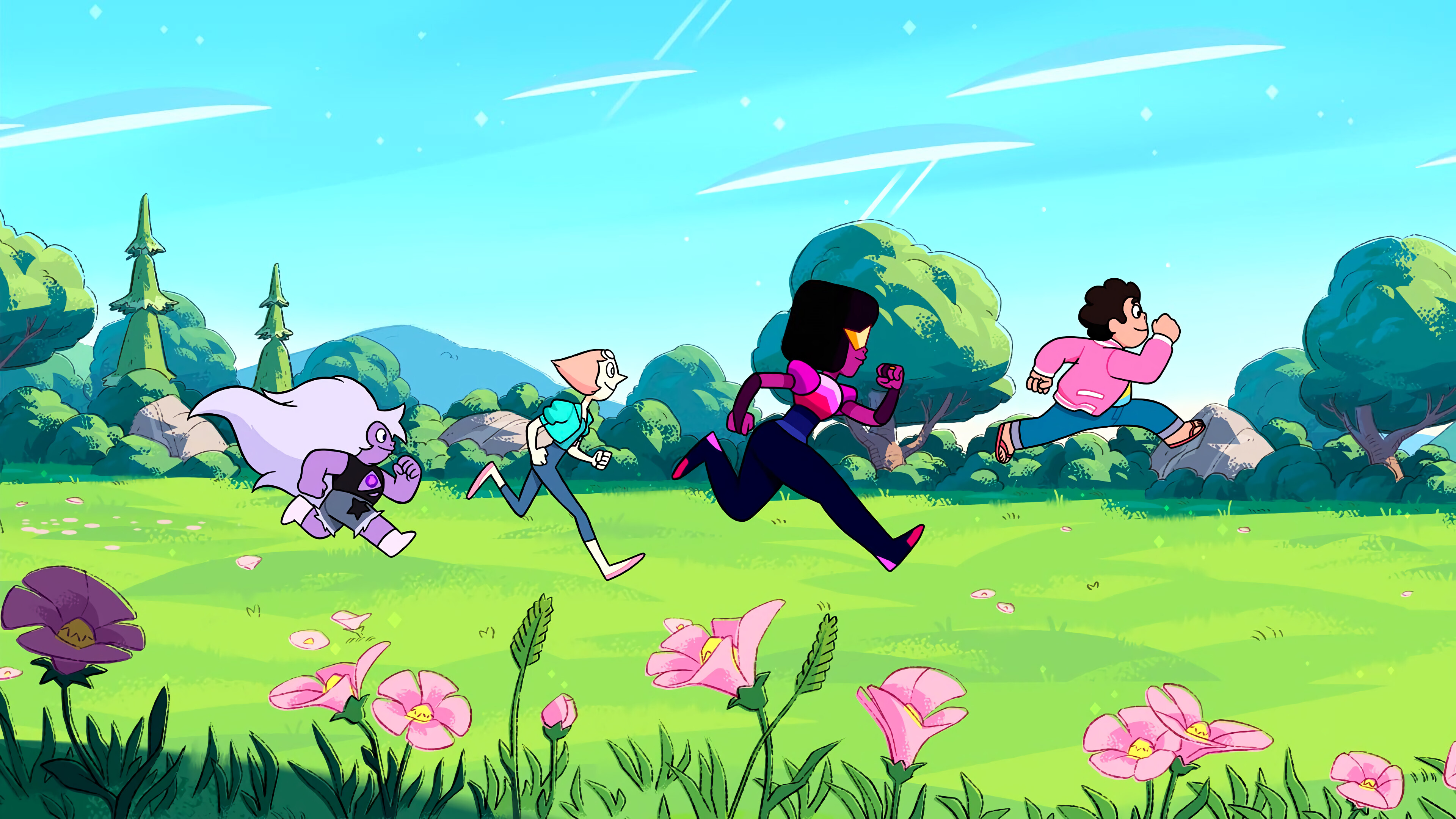 Garnet, Steven Universe Future wallpapers, Futuristic themes, Crystal gem fusion, 3840x2160 4K Desktop