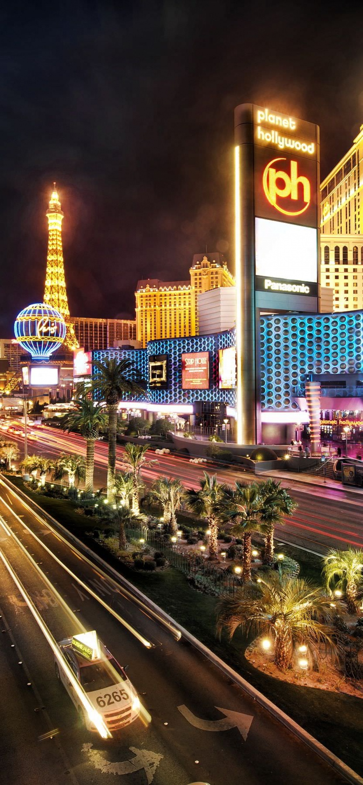 Las Vegas Strip, 4K phone, PC wallpapers, 1170x2540 HD Phone