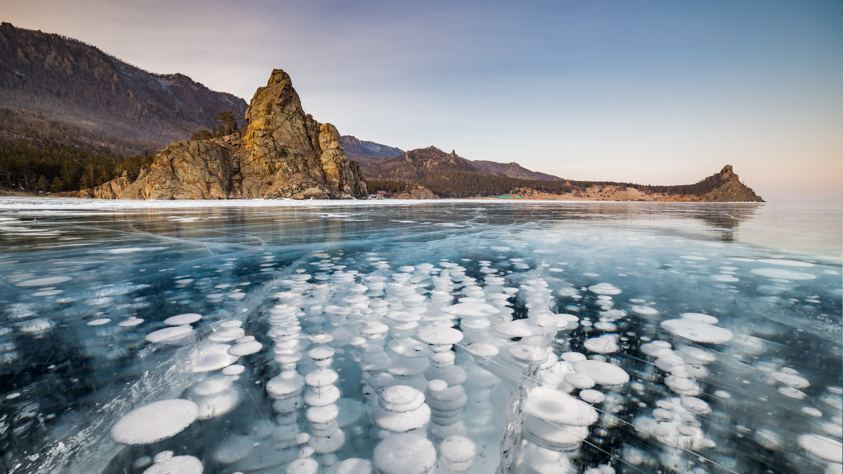 Lake Baikal, Russian scientists, Giant telescope, Deep underwater exploration, 2800x1580 HD Desktop