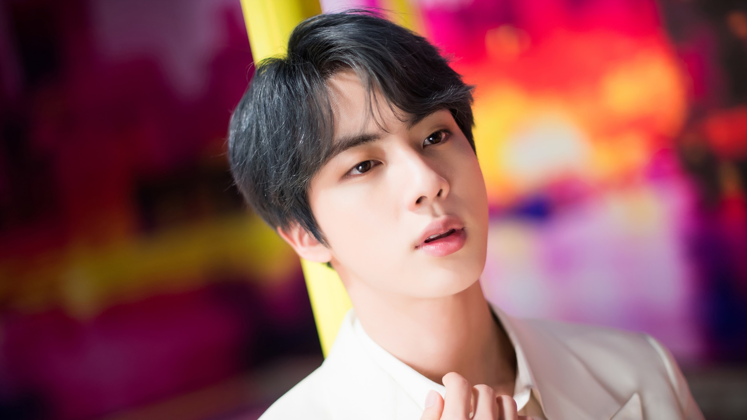 Jin, BTS, Boy with Luv, 4K wallpaper, 2560x1440 HD Desktop